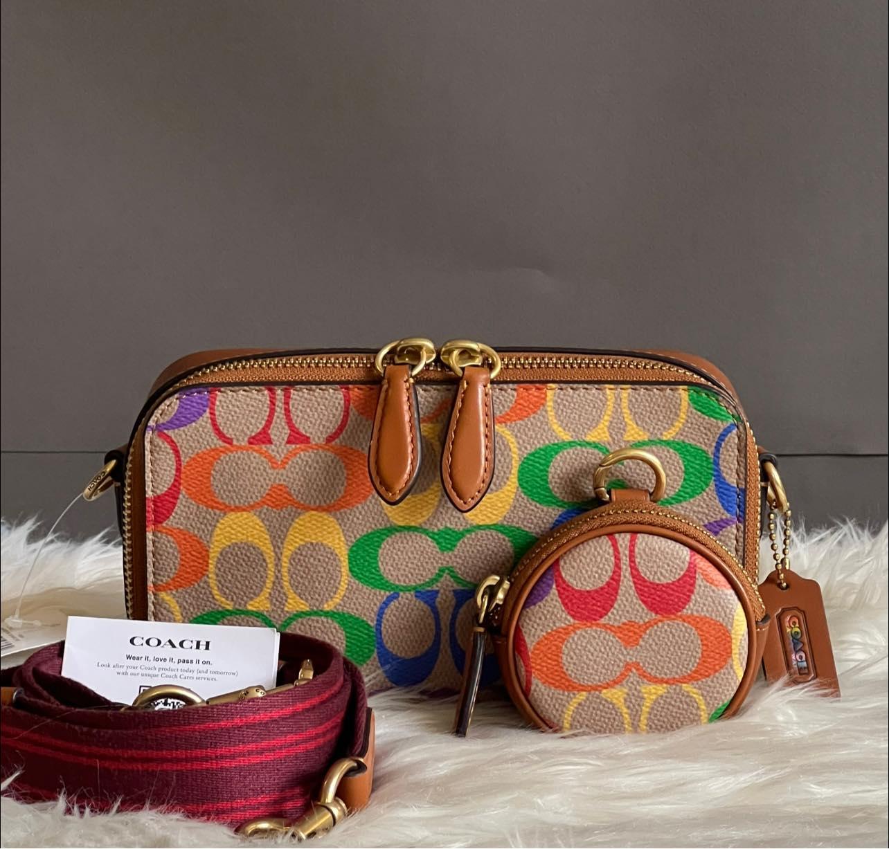 Coach sold Camera Bag In Rainbow