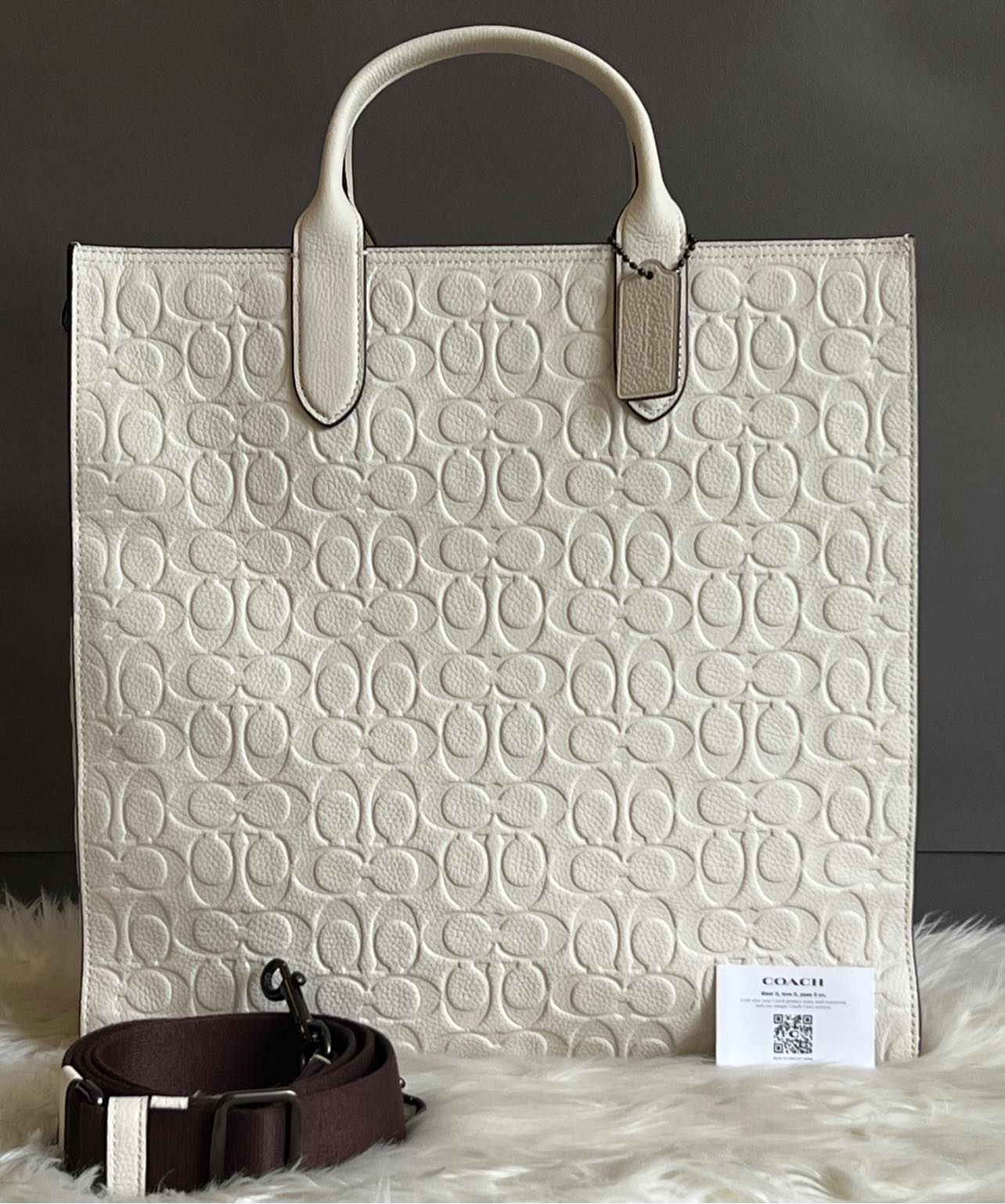 Coach Gotham Tall Tote in Signature Leather