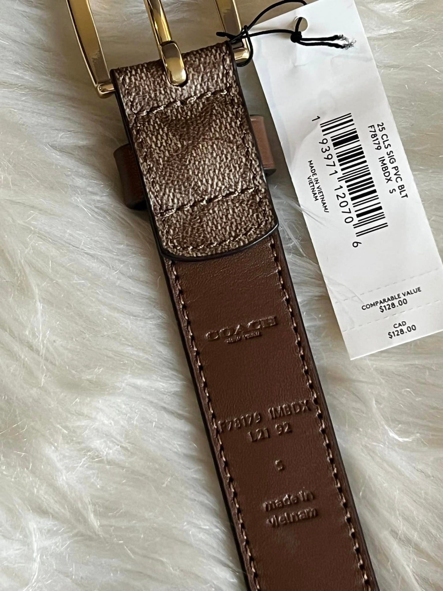 Coach Classic Belt in Signature Canvas