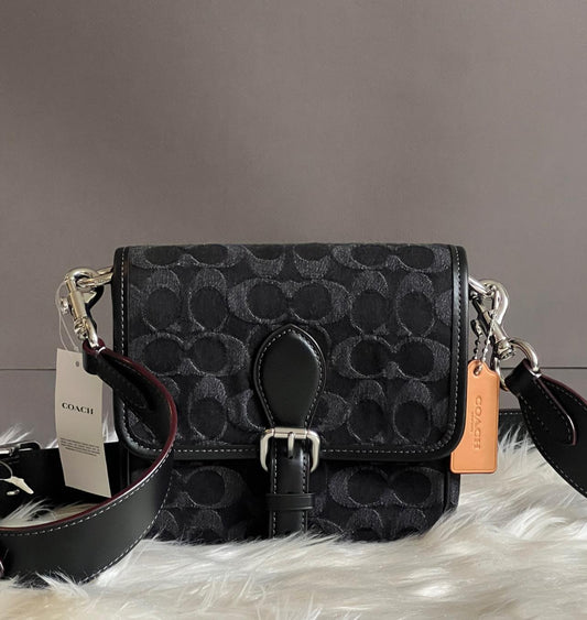 Coach Frankie Crossbody 18 in Signature Denim