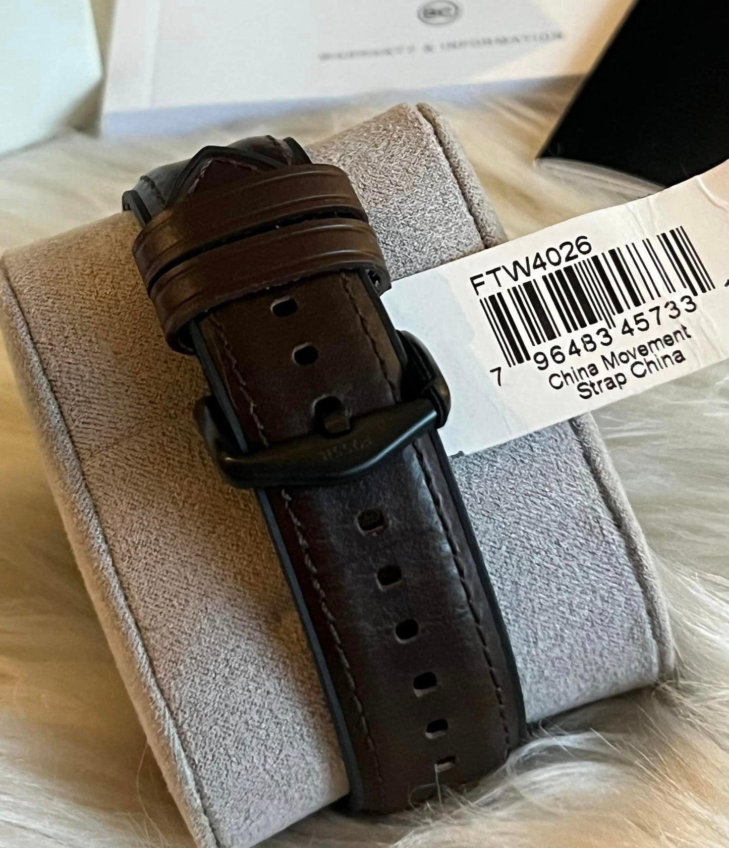 Fossil Gen 5 The Carlyle HR Smartwatch Dark Brown Leather