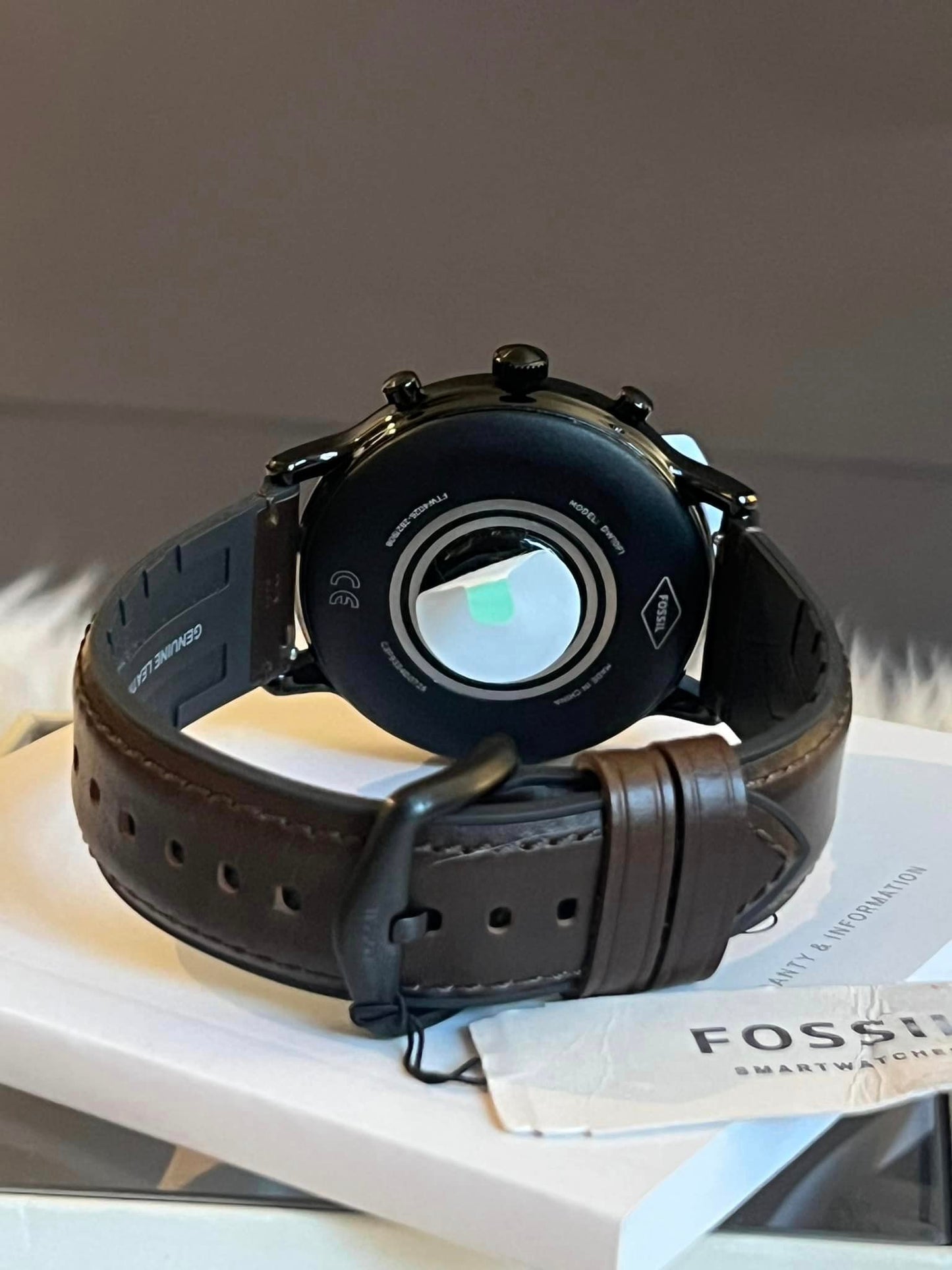 Fossil Gen 5 The Carlyle HR Smartwatch Dark Brown Leather