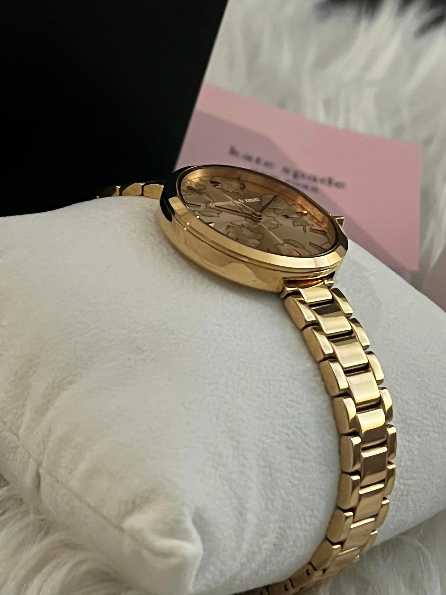 Kate Spade Park Row Rose Gold Floral Watch