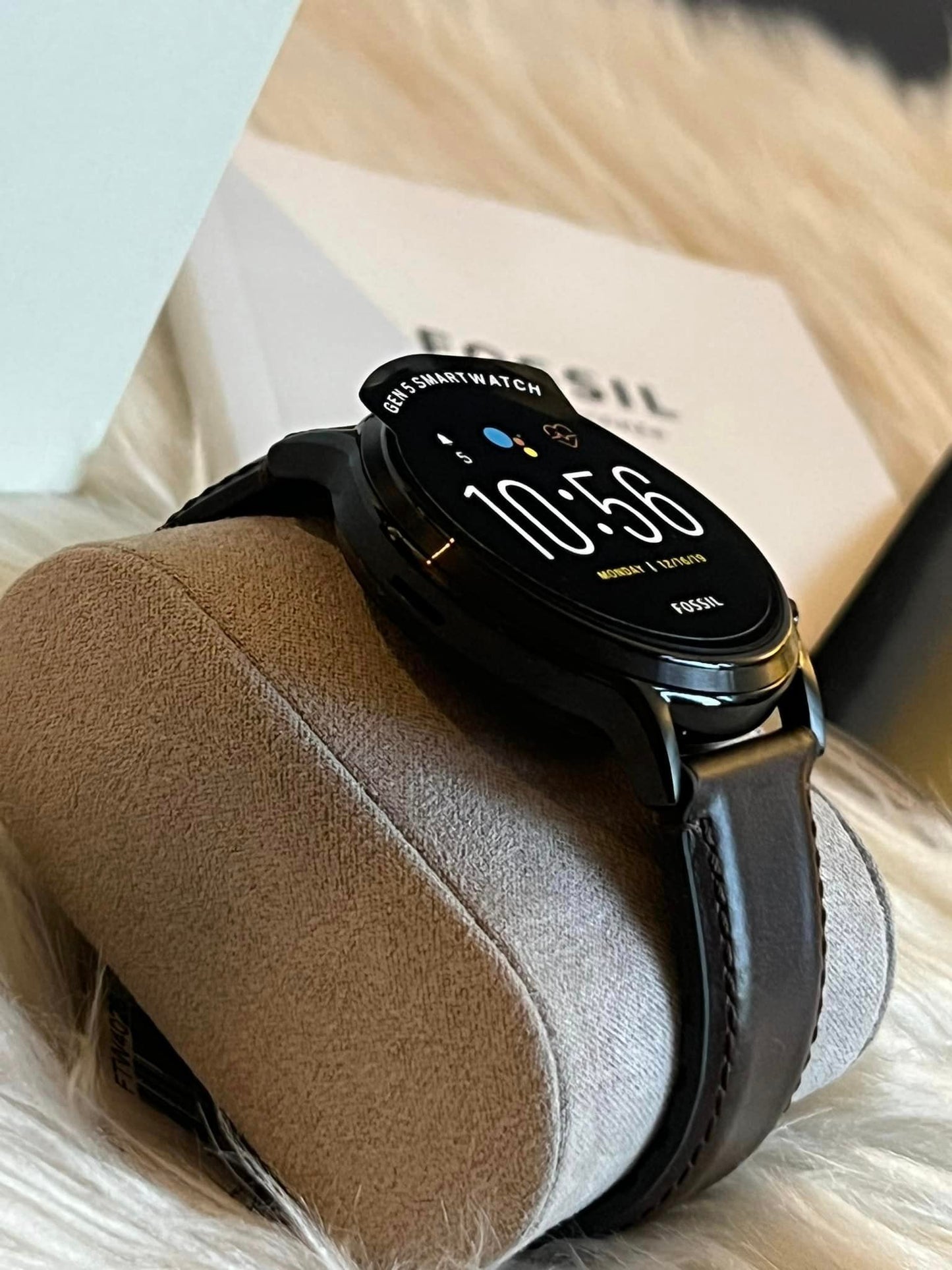 Fossil Gen 5 The Carlyle HR Smartwatch Dark Brown Leather