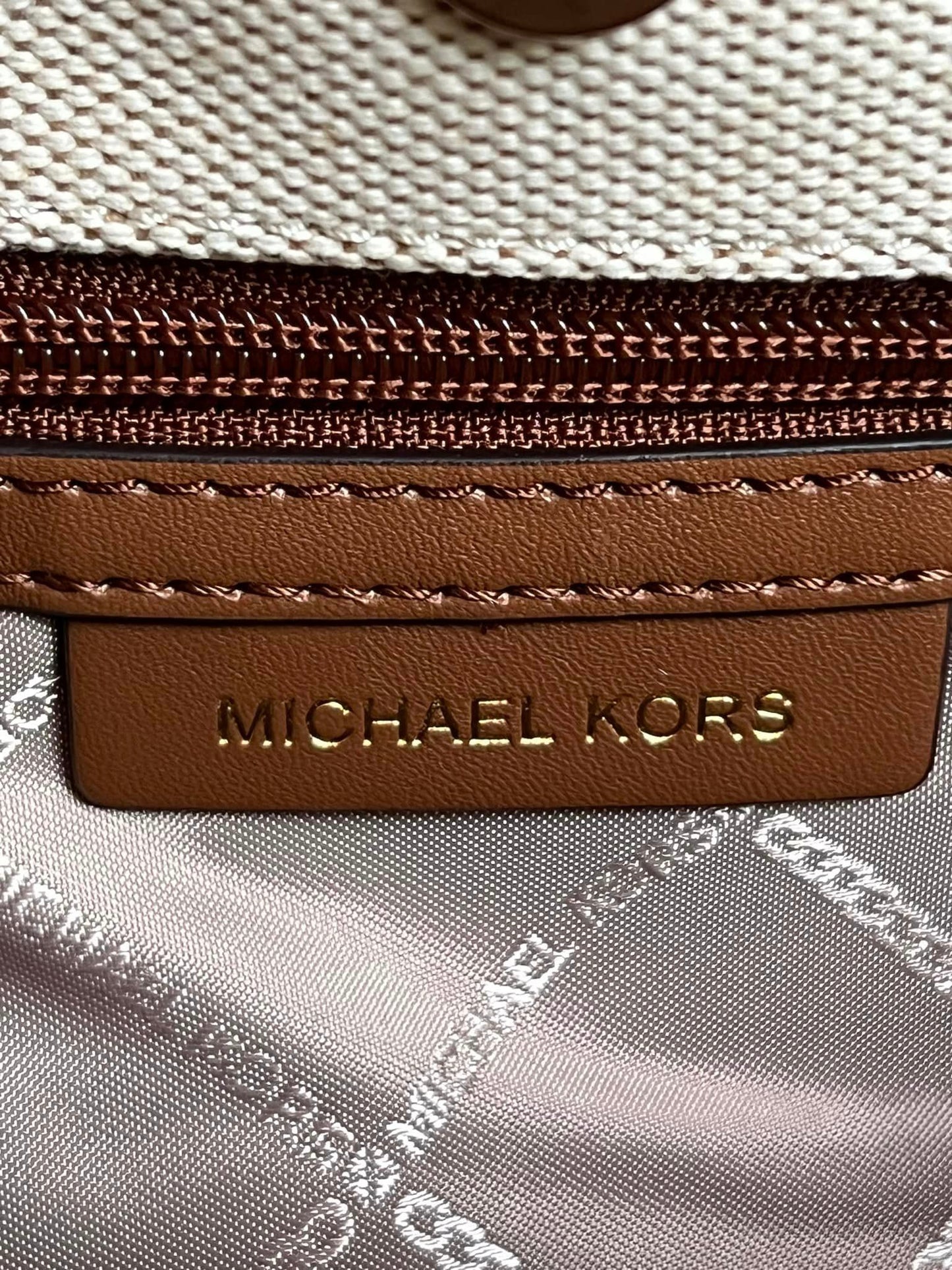 Michael Kors Talia Small Cotton Canvas Tote Bag