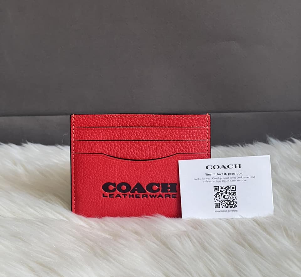 Coach Flat Card Case Leatherware