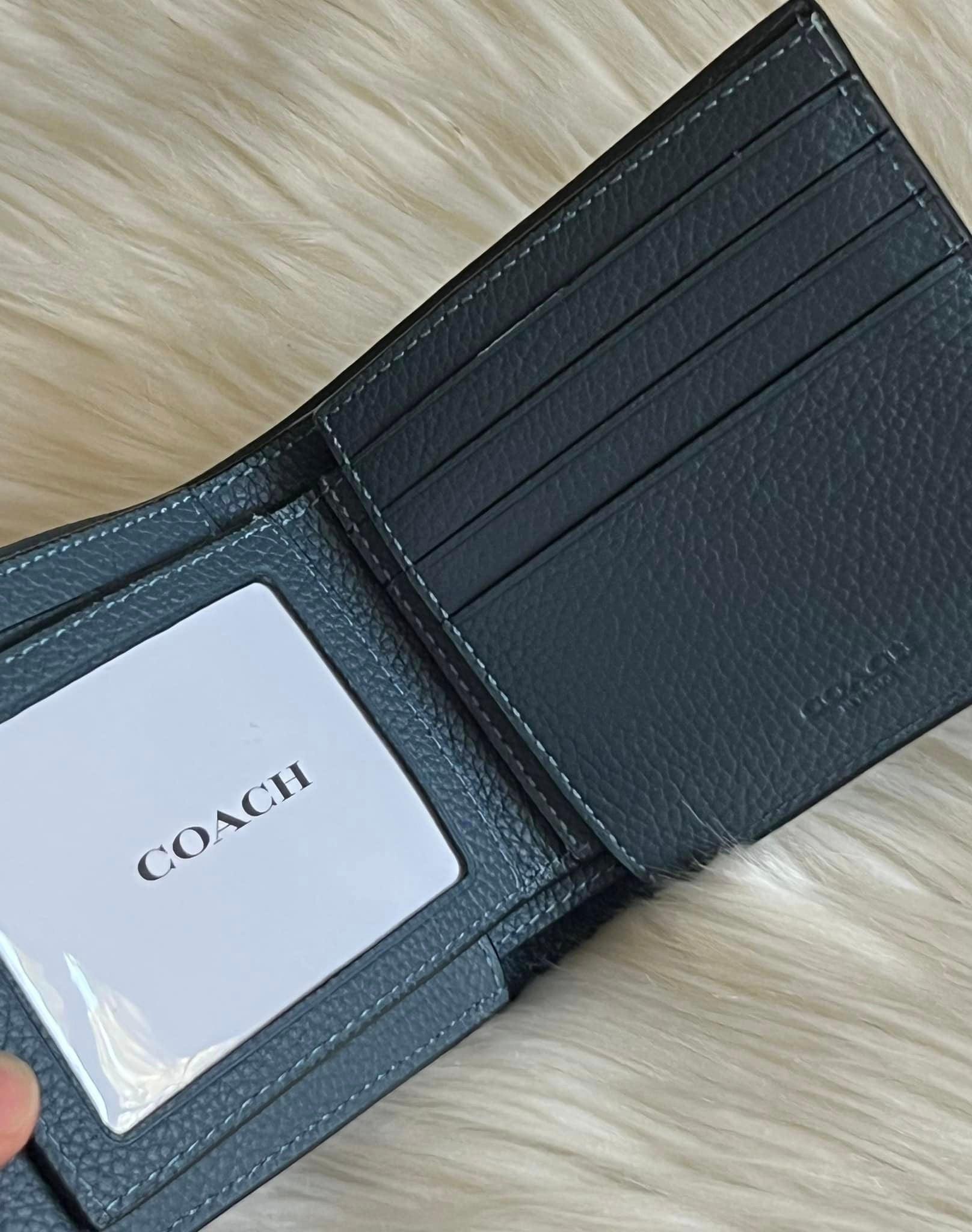 Leather Wallets Coach Mens Wallet Zipper COACH® Slim Billfold