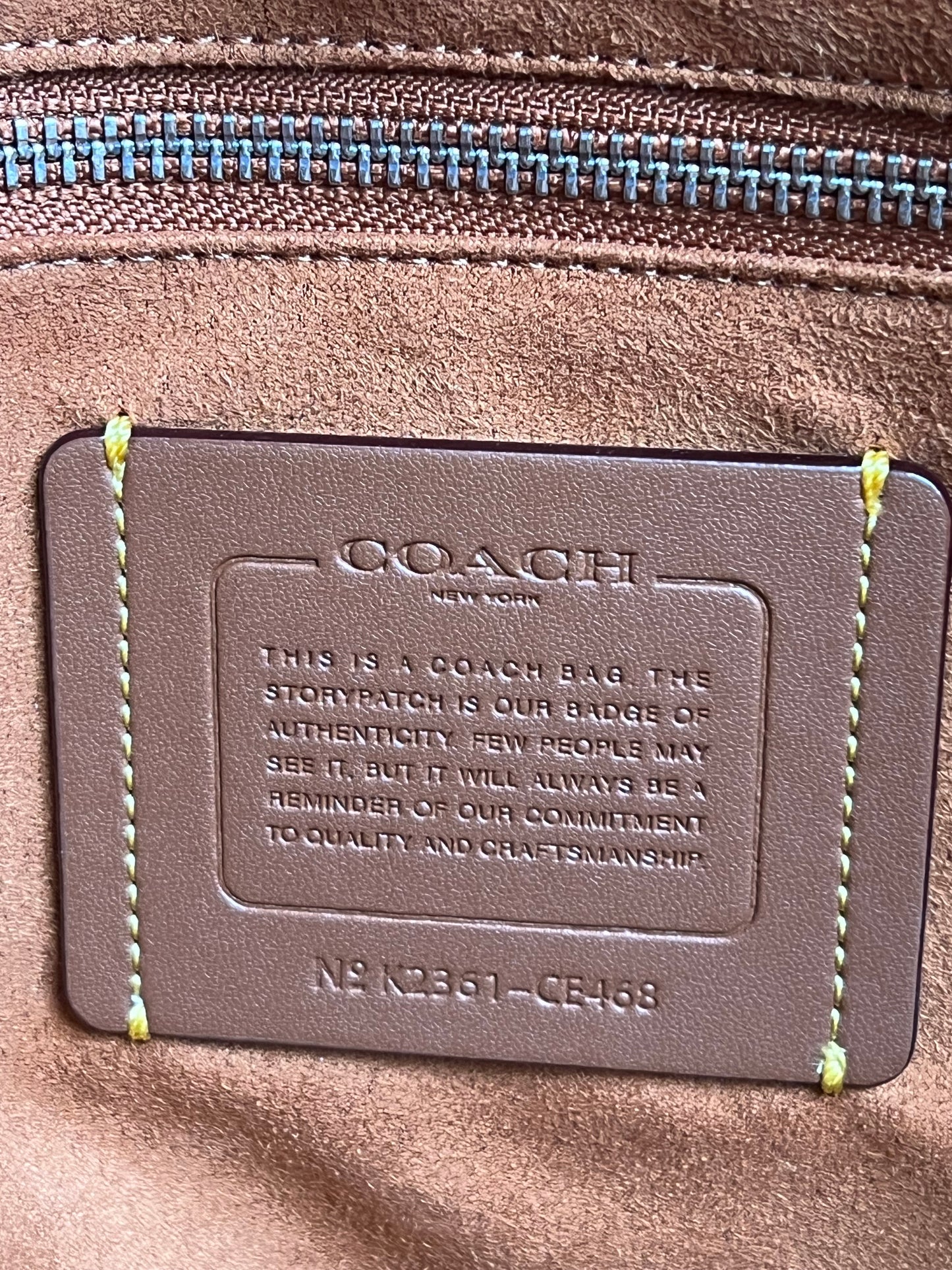 Coach Field Tote 40 with Coach Badge