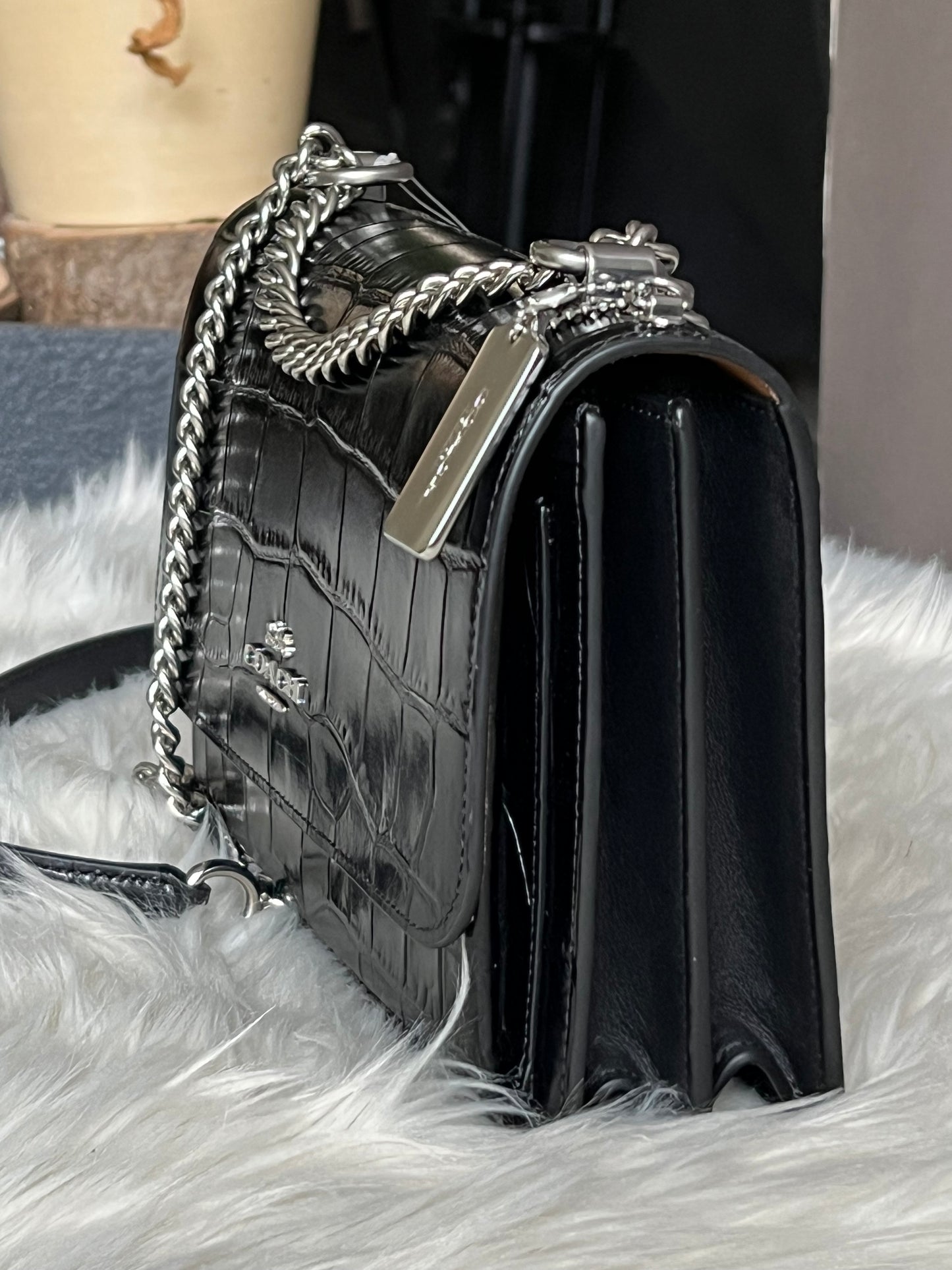 Coach Klare Crossbody Bag In Croc Embossed Leather