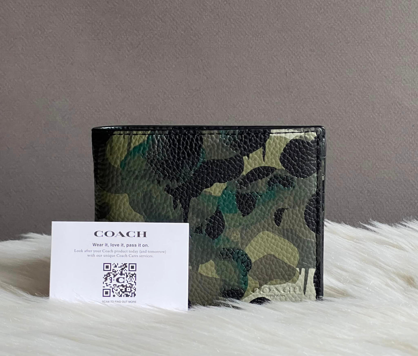 Coach Men’s 3-in-1 Wallet with Camo Print