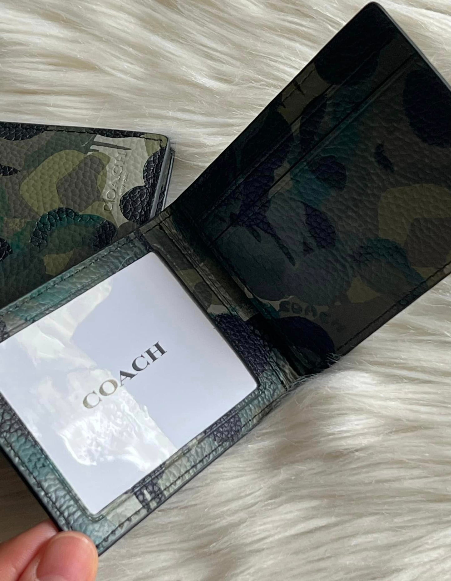 Coach Men’s 3-in-1 Wallet with Camo Print