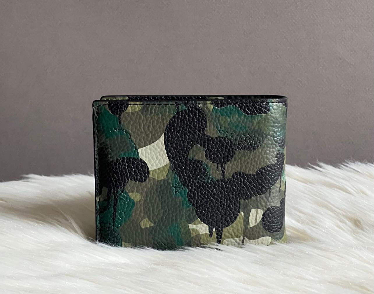 Coach Men’s 3-in-1 Wallet with Camo Print