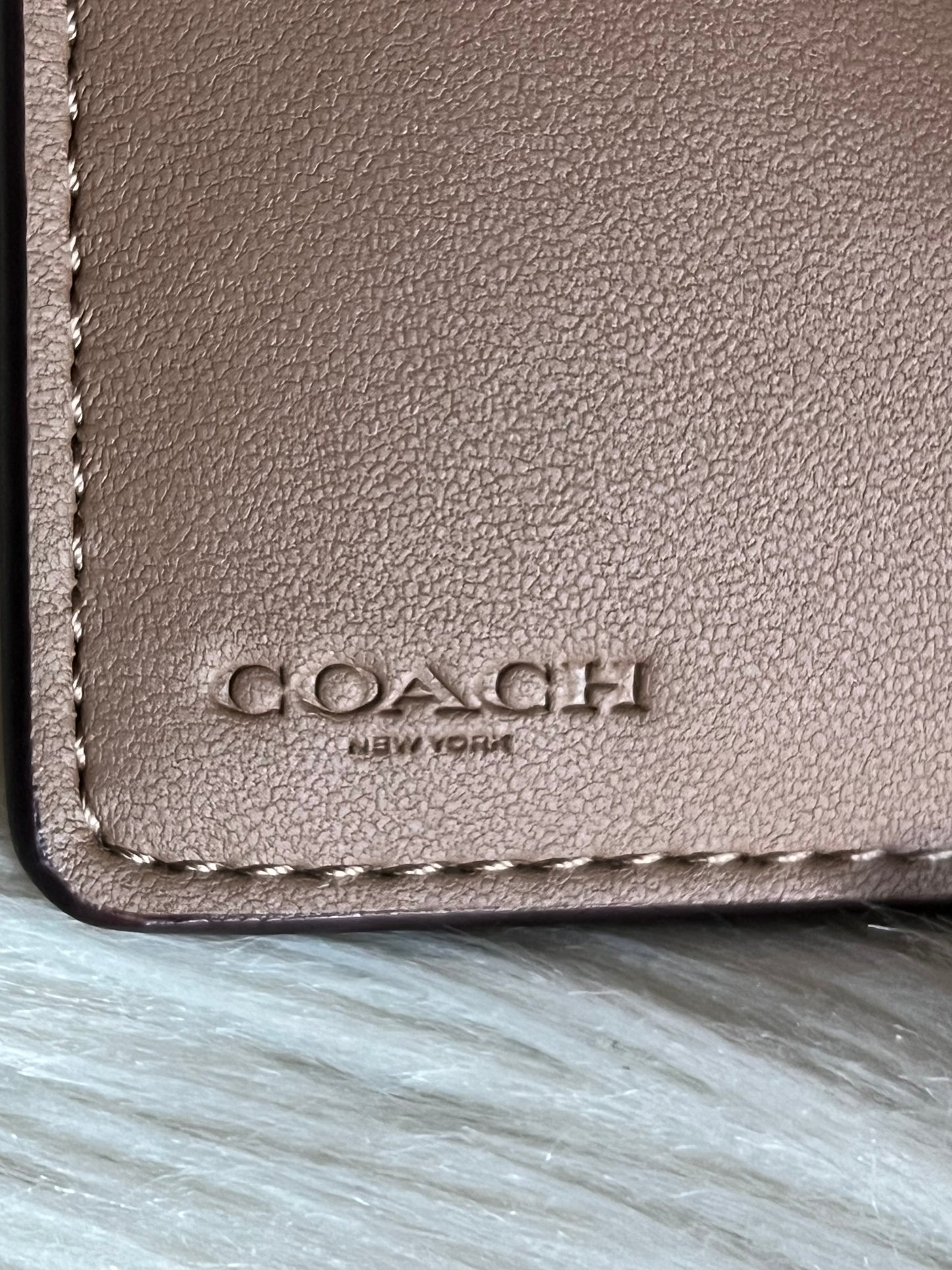Coach Phone Wallet In Signature Canvas