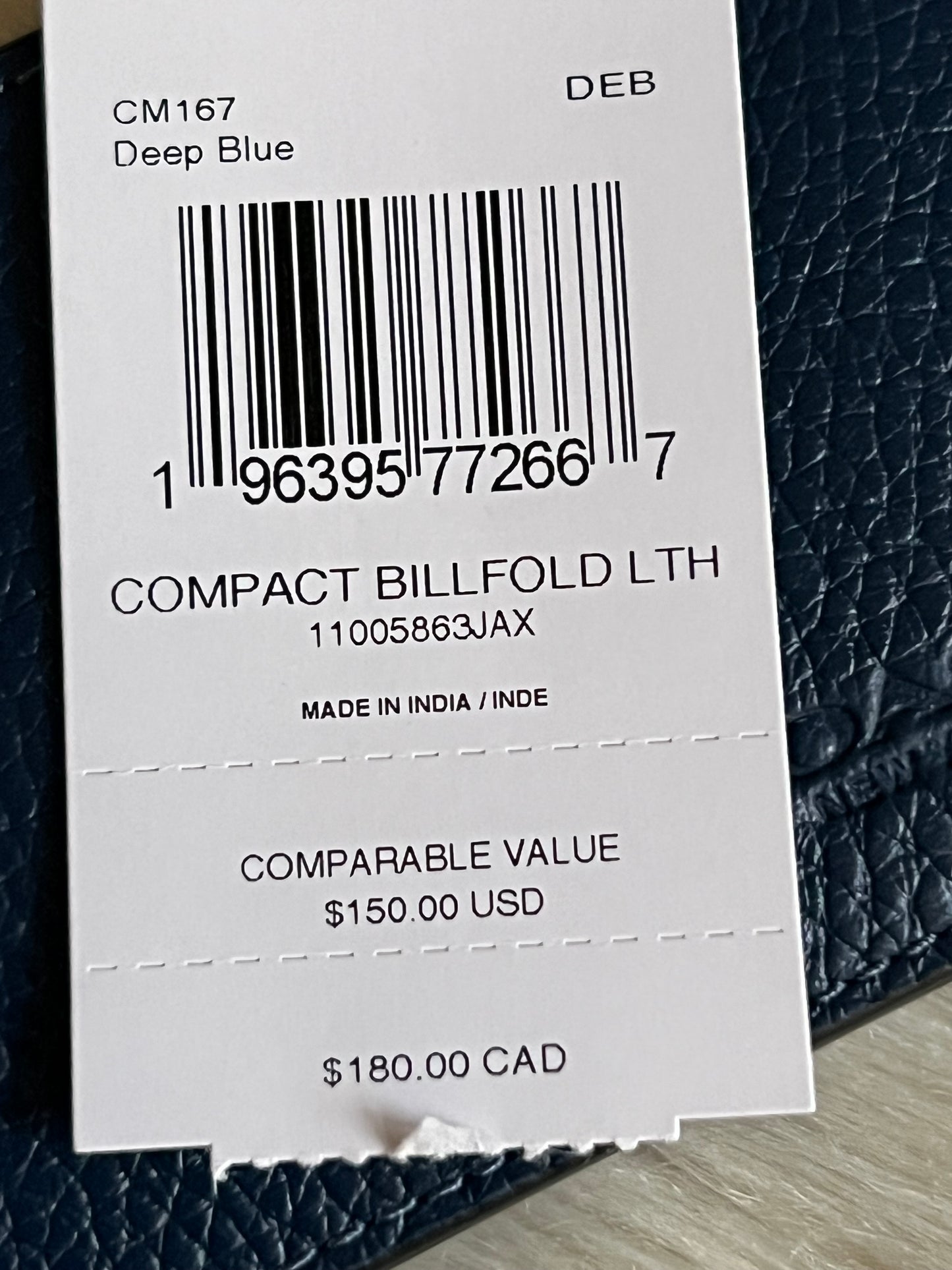 Coach Men’s Compact Billfold Wallet
