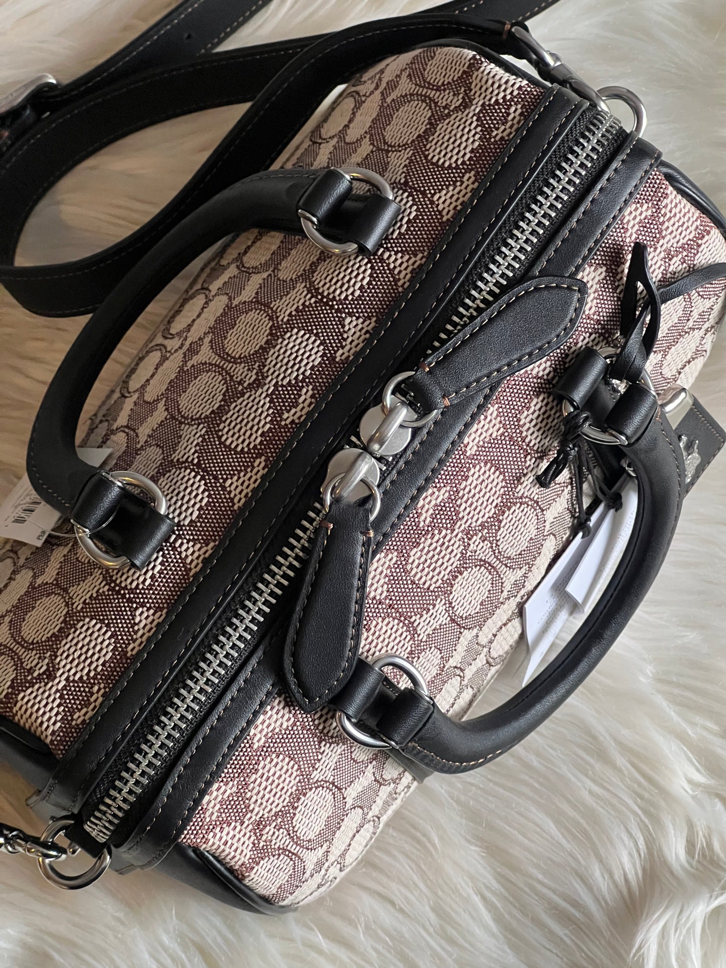 Coach Ruby Satchel 25 in Signature Textile Jacquard