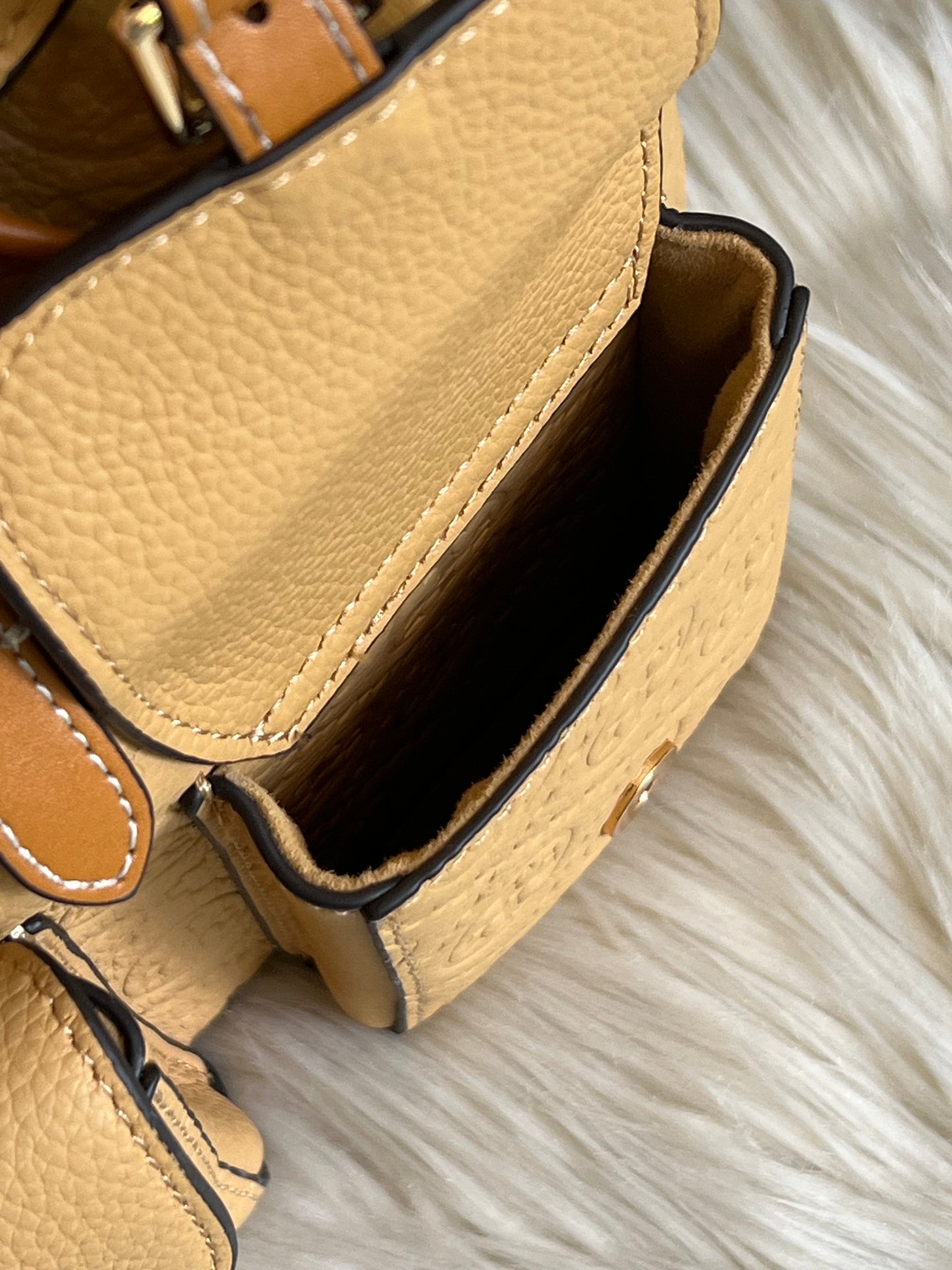 Tory Burch T Monogram Pebbled Backpack