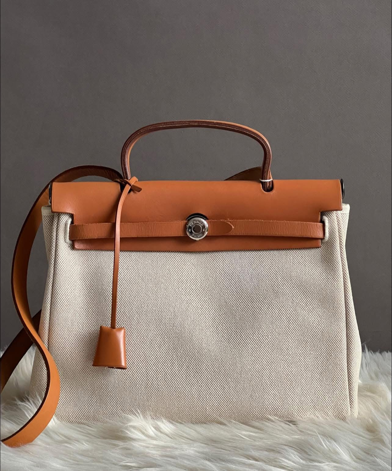 PRE-LOVED - Hermes Vintage Herbag 31 2-in-1 Bag