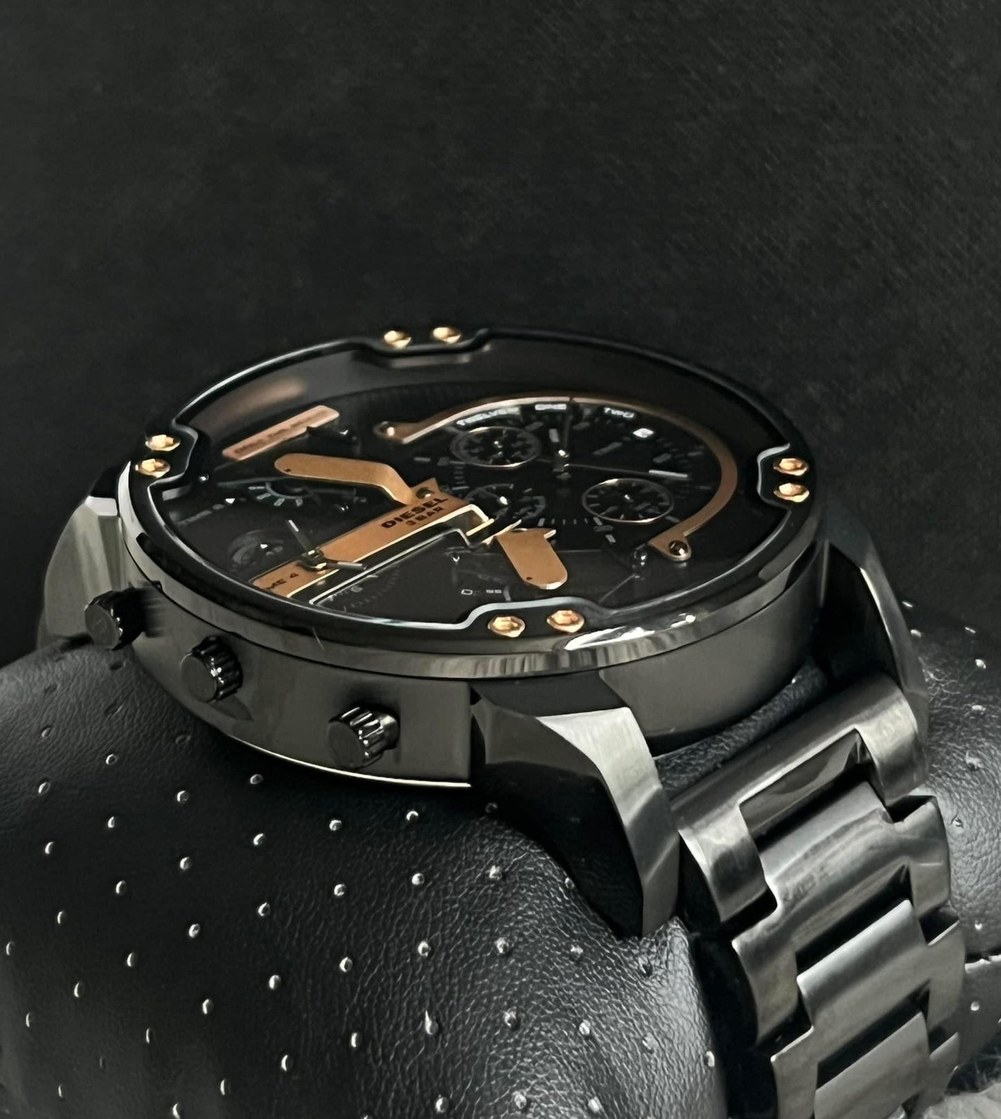 Diesel Men's Mr. Daddy 2.0 Black Chronograph Watch