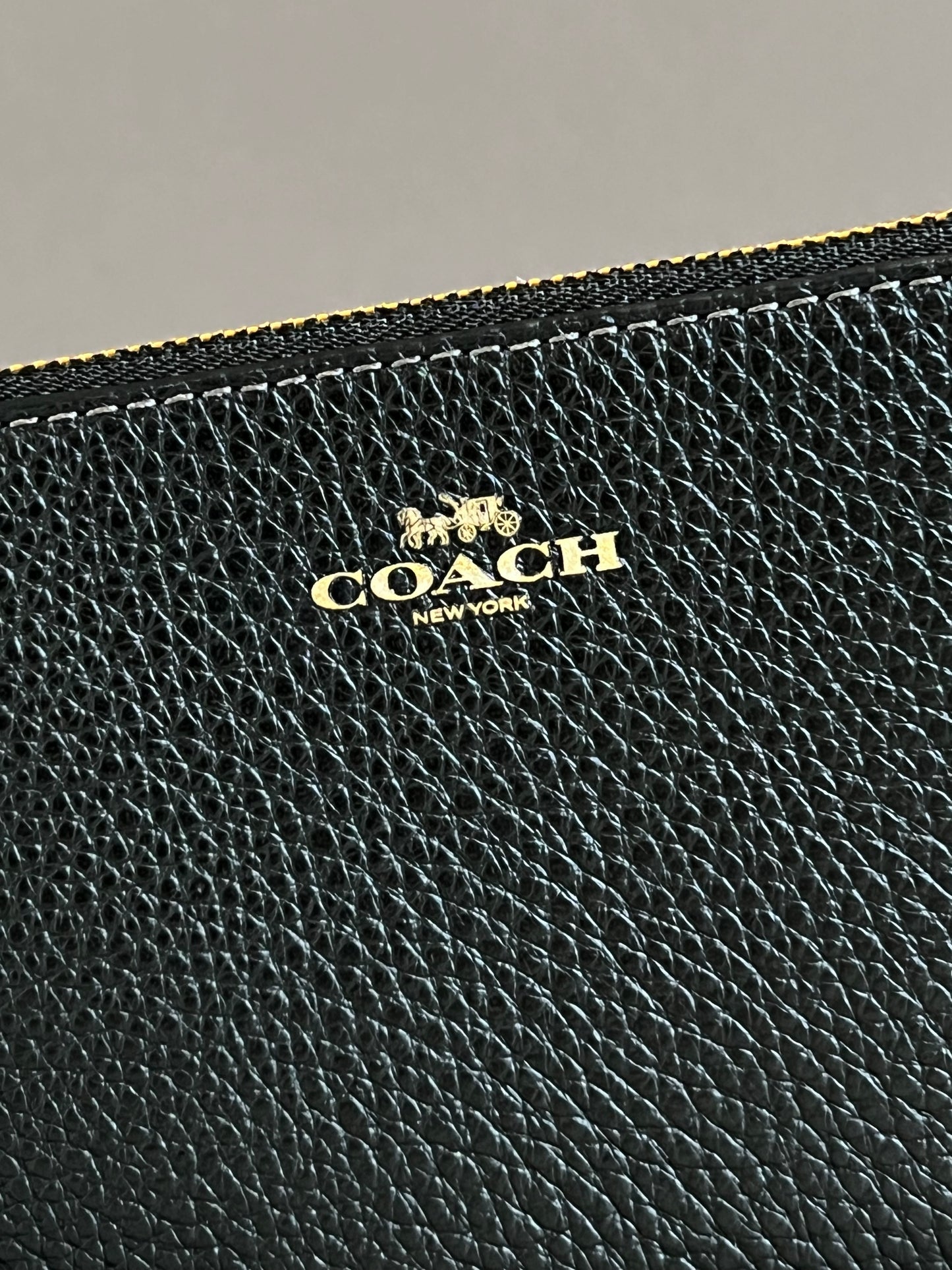 Coach Corner Zip Wristlet