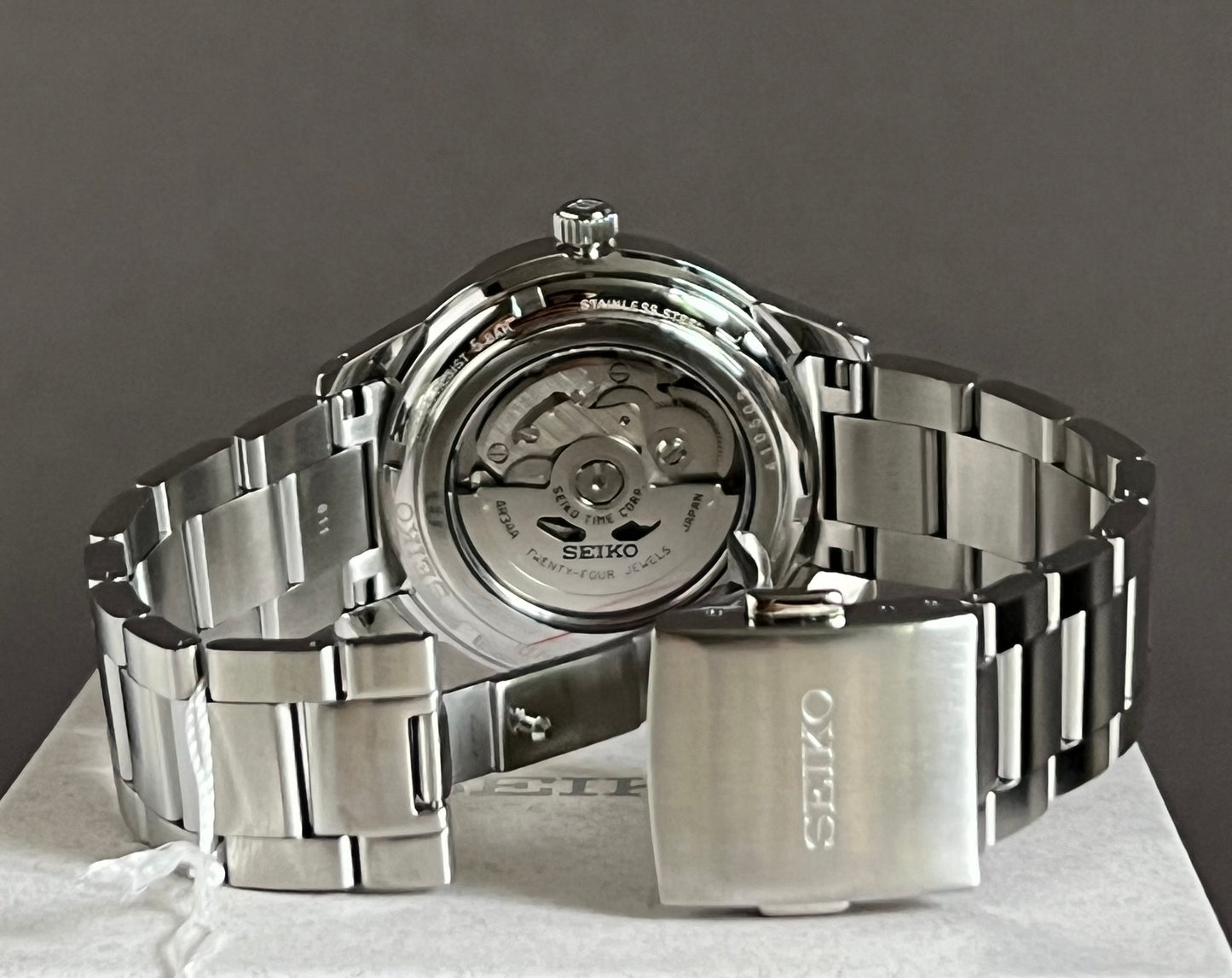 Seiko Men’s Presage Automatic GMT Watch