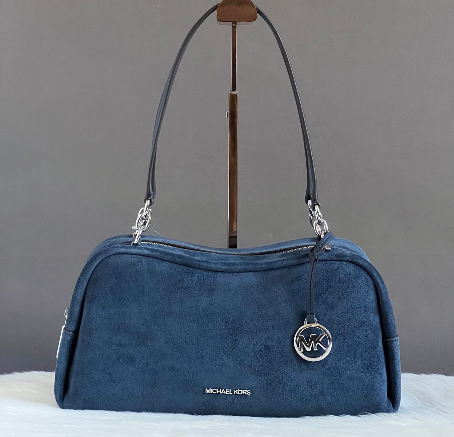 Michael Kors Cecily Medium Suede Shoulder Bag