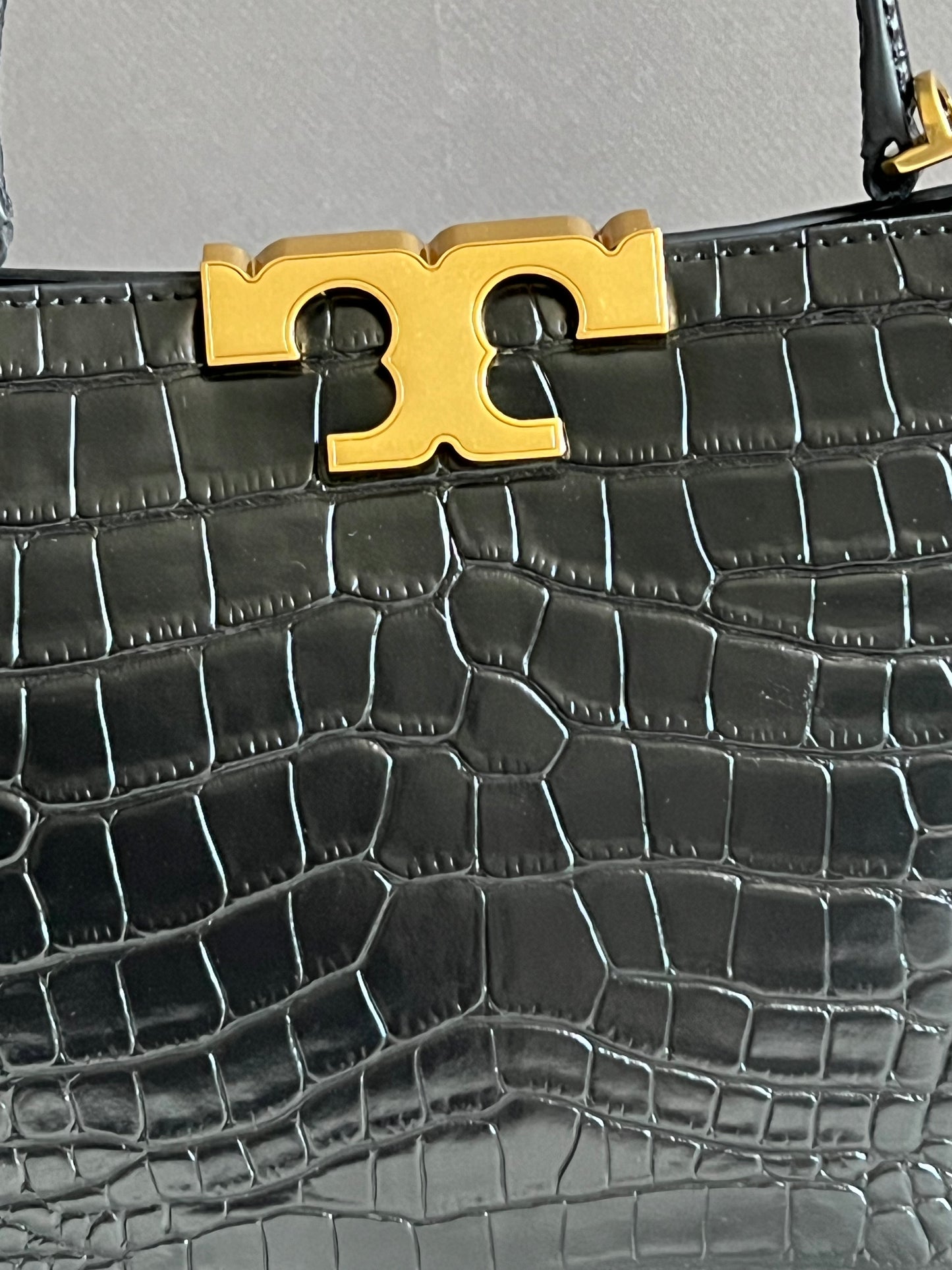 Tory Burch Eleanor Croc Embossed Satchel