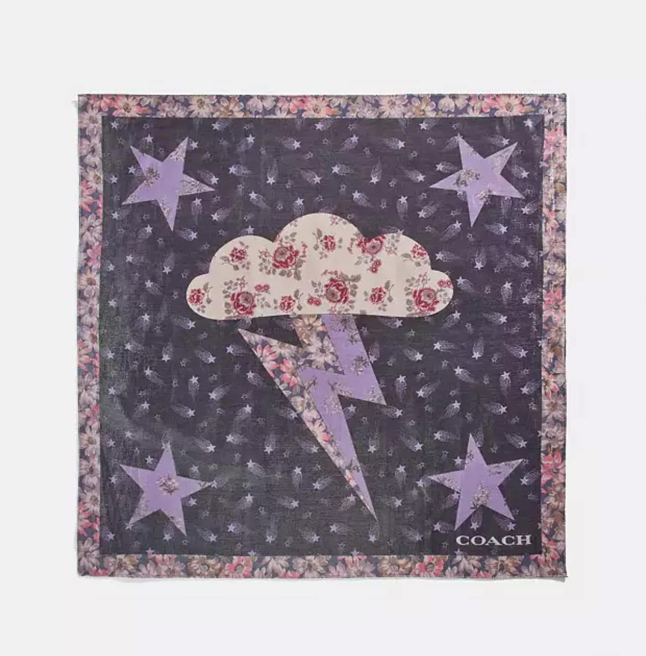 Coach Glam Rock Lame Bandana