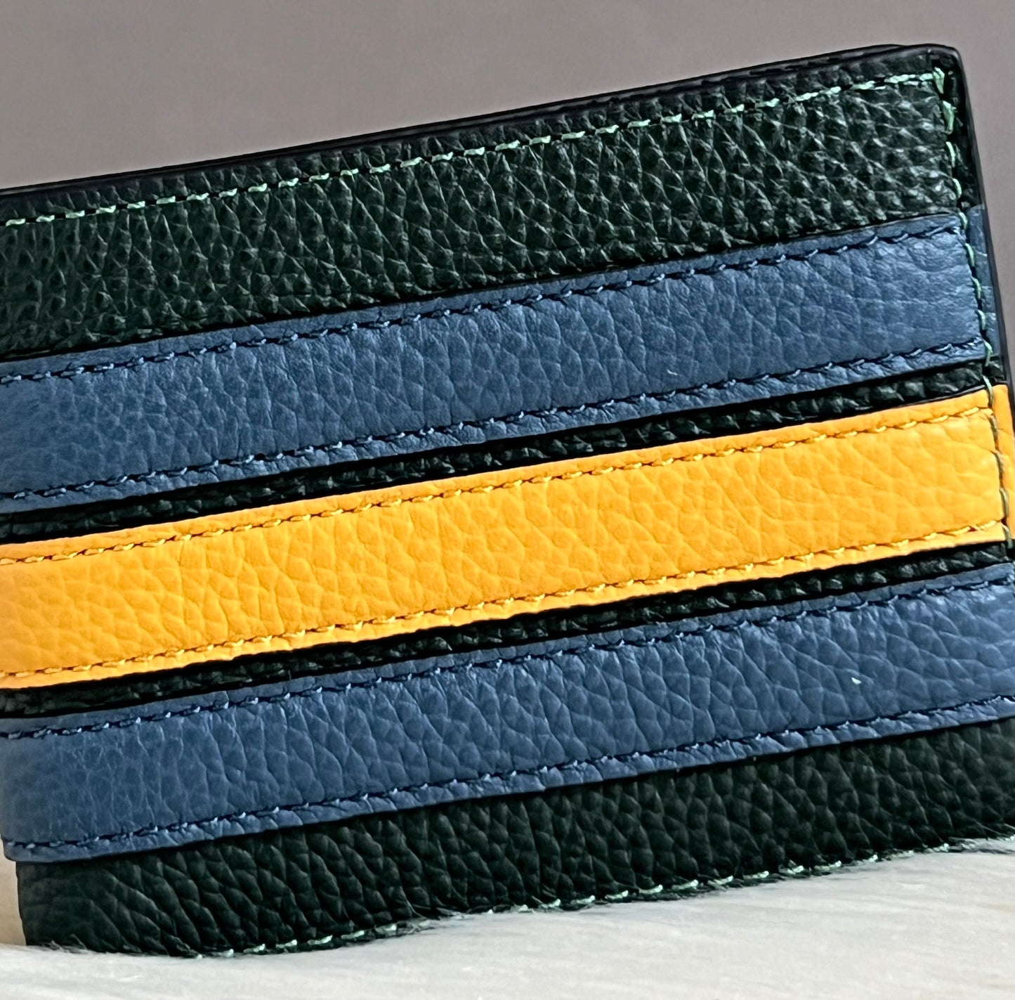 Coach Men’s Slim Billfold Wallet with Varsity Stripe