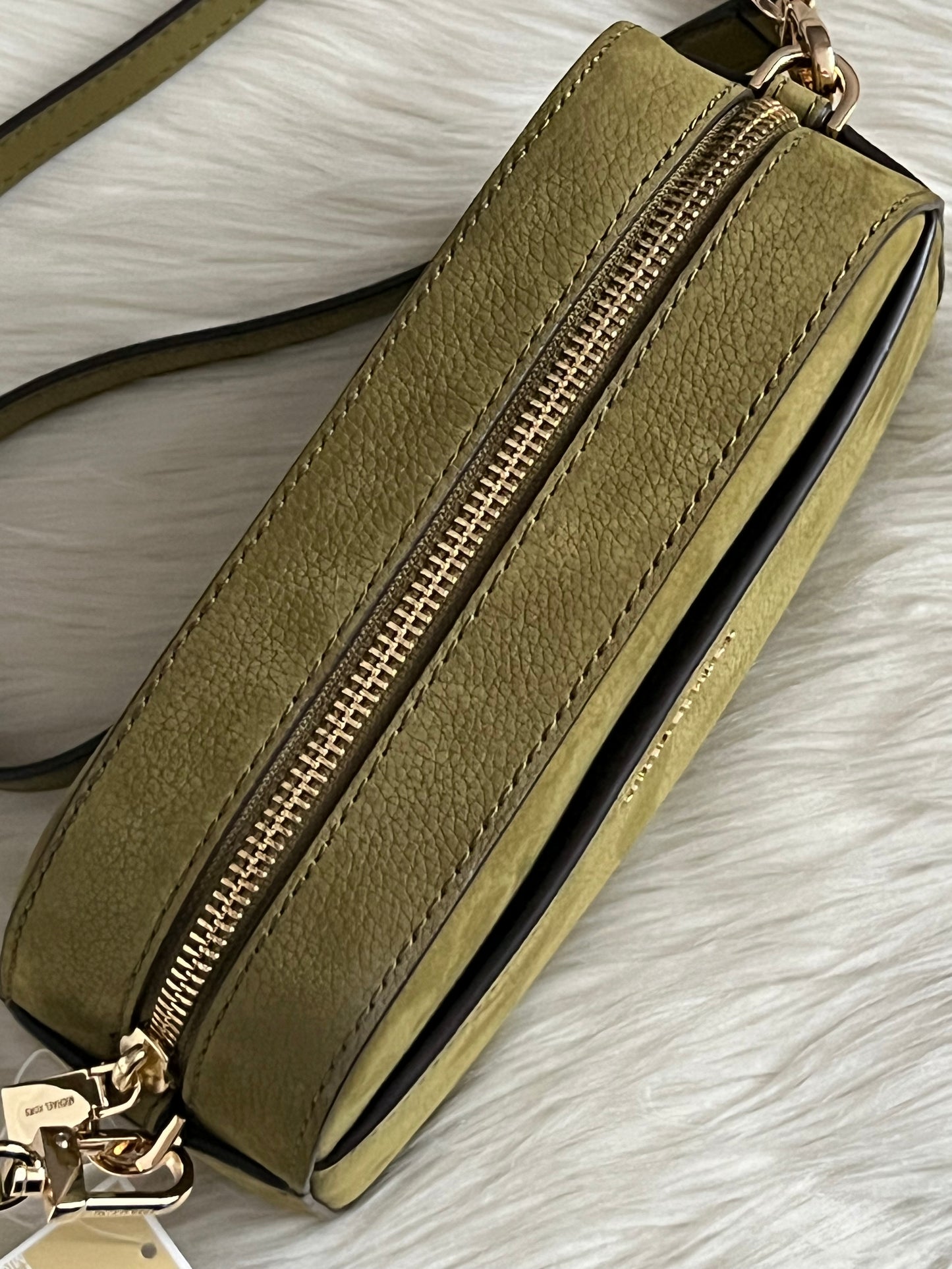 Michael Kors Jet Set Small Nubuck Camera Crossbody Bag