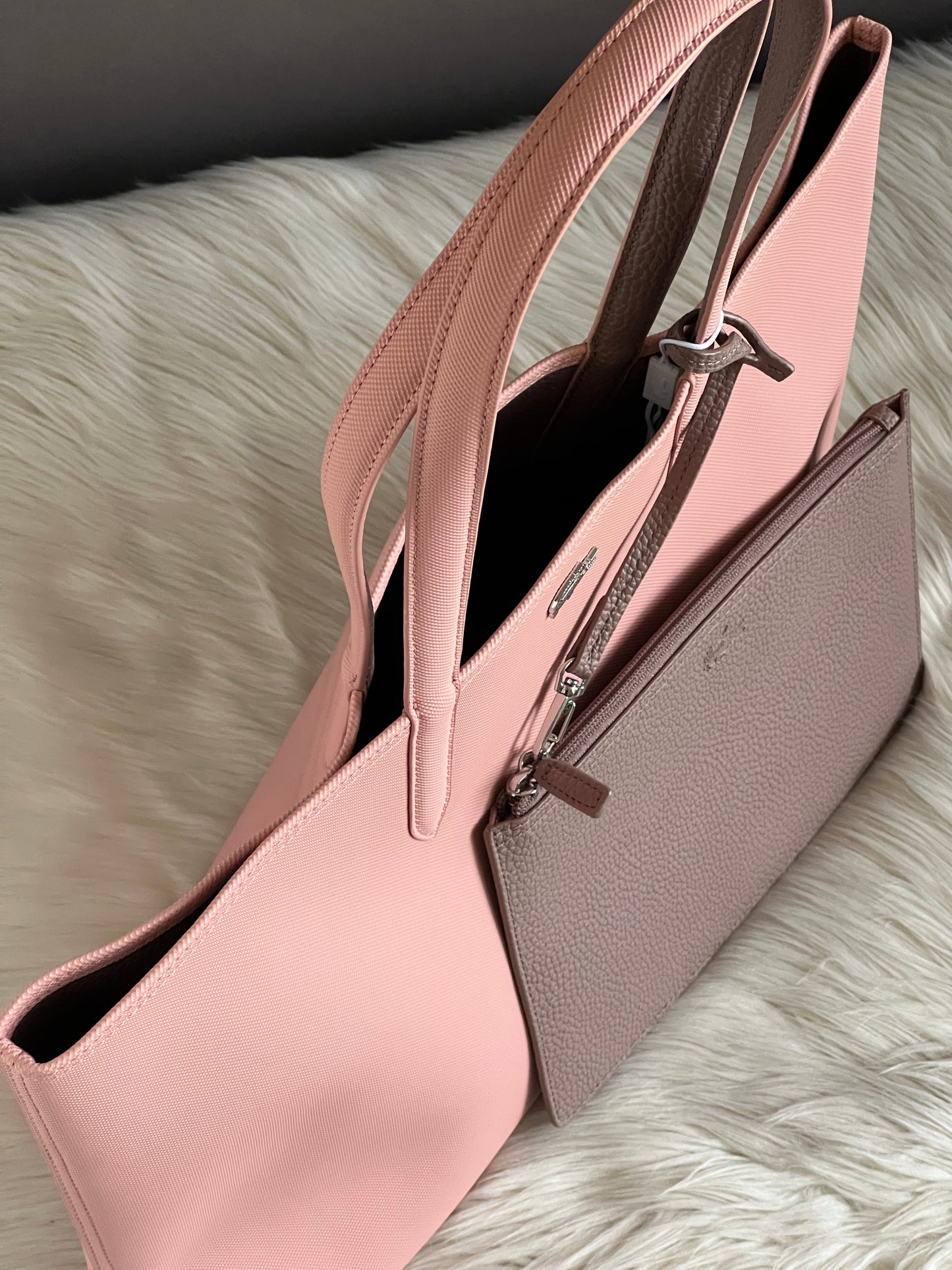 Lacoste Women’s Anna Reversible Tote with Pouch