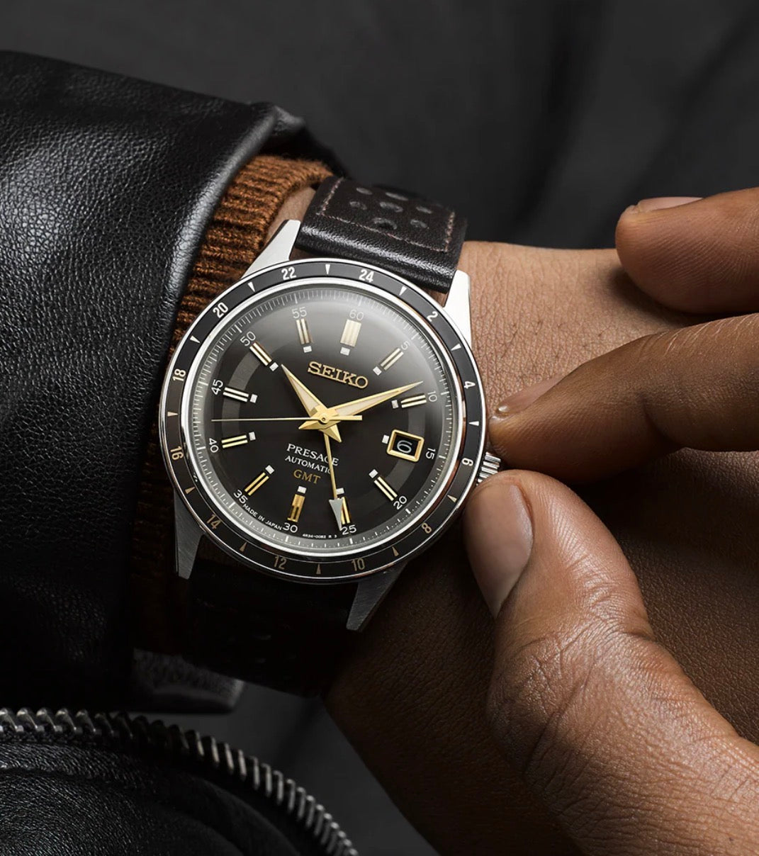 Seiko Men’s Presage GMT Automatic Watch
