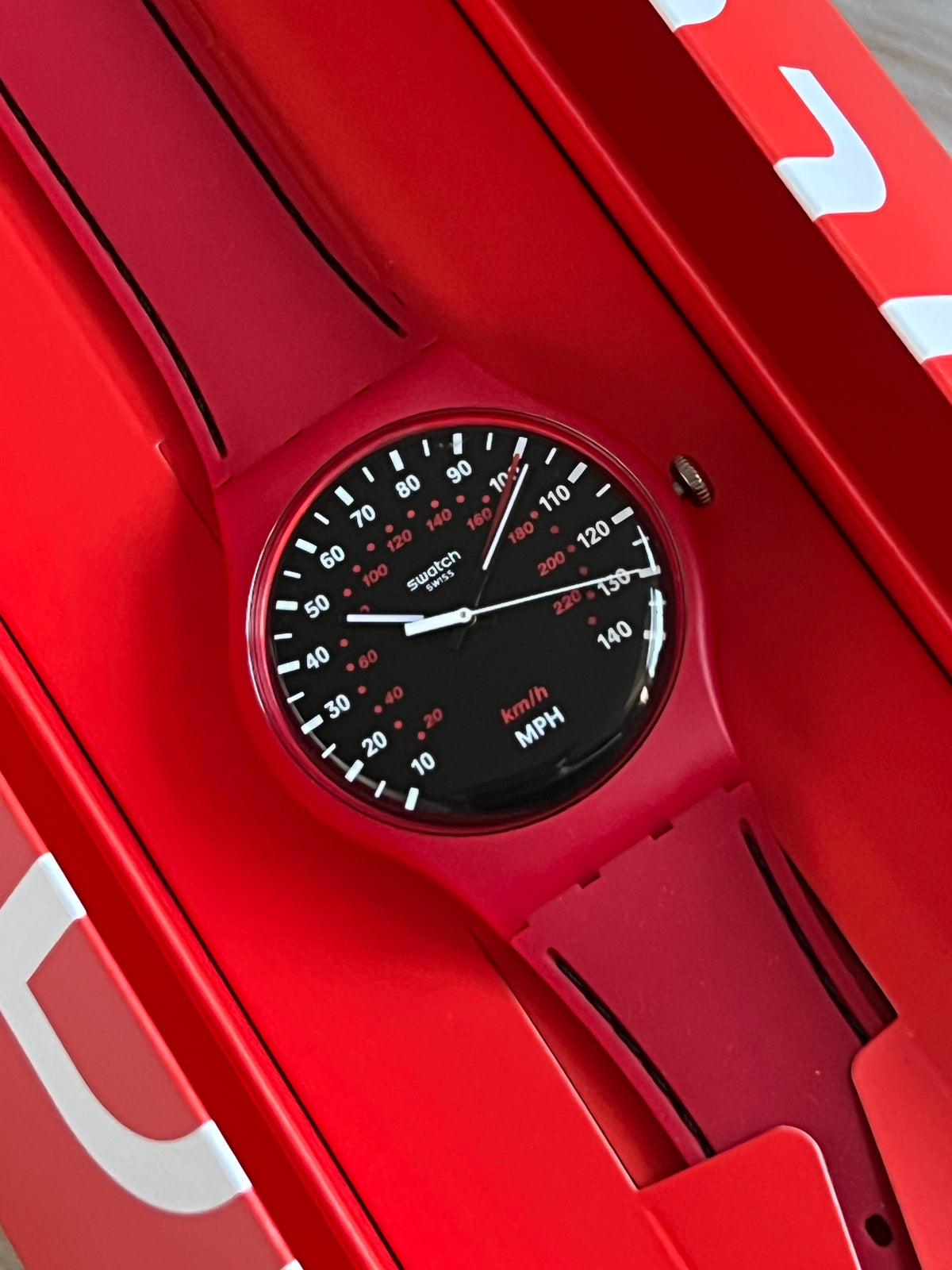 Swatch Red Brake Watch
