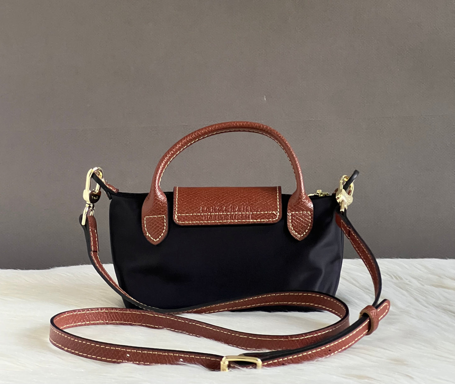 Longchamp XS Le Pliage Original Pouch with Strap