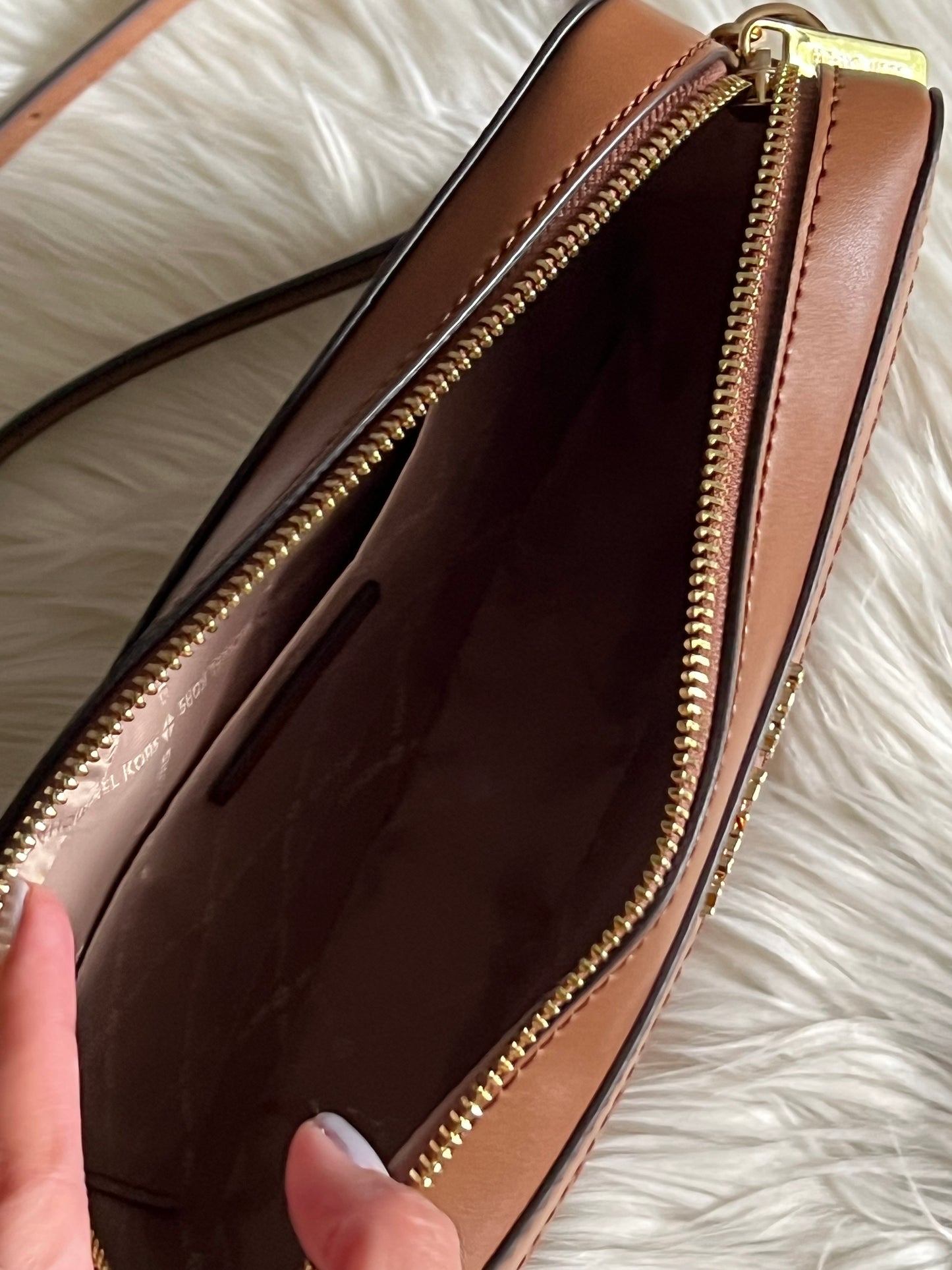 Michael Kors Jet Set Large Woven Crossbody Bag