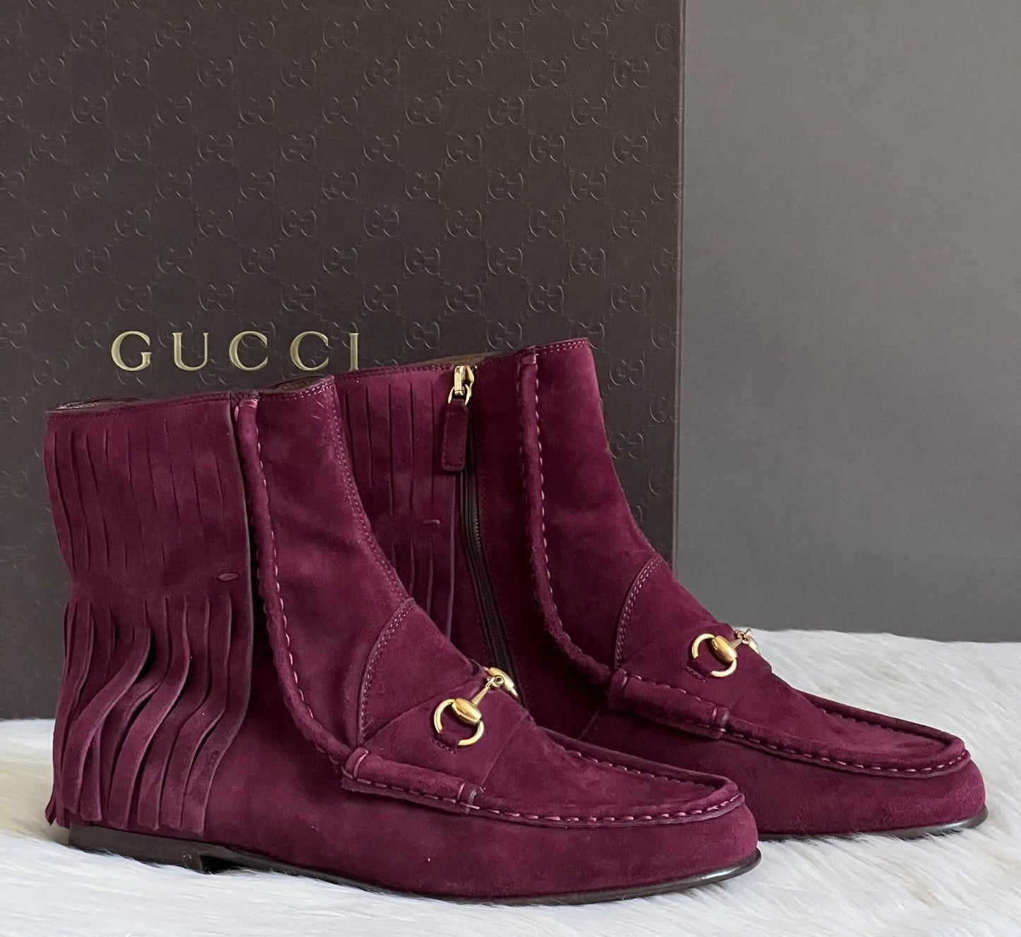 Gucci Mocasin Horsebit Boots