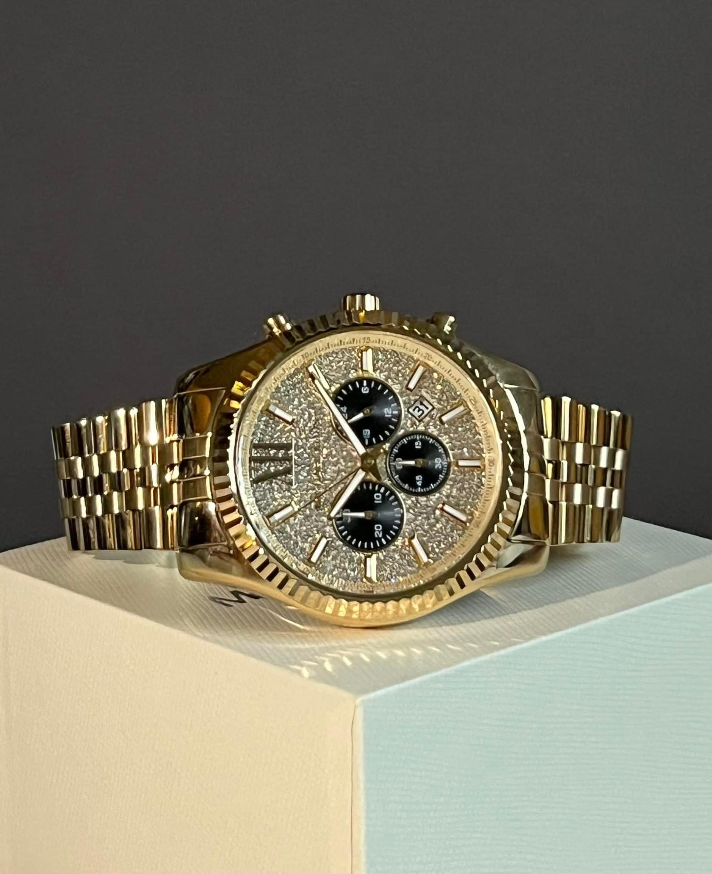 Michael Kors Oversized Lexington Gold-Tone Watch