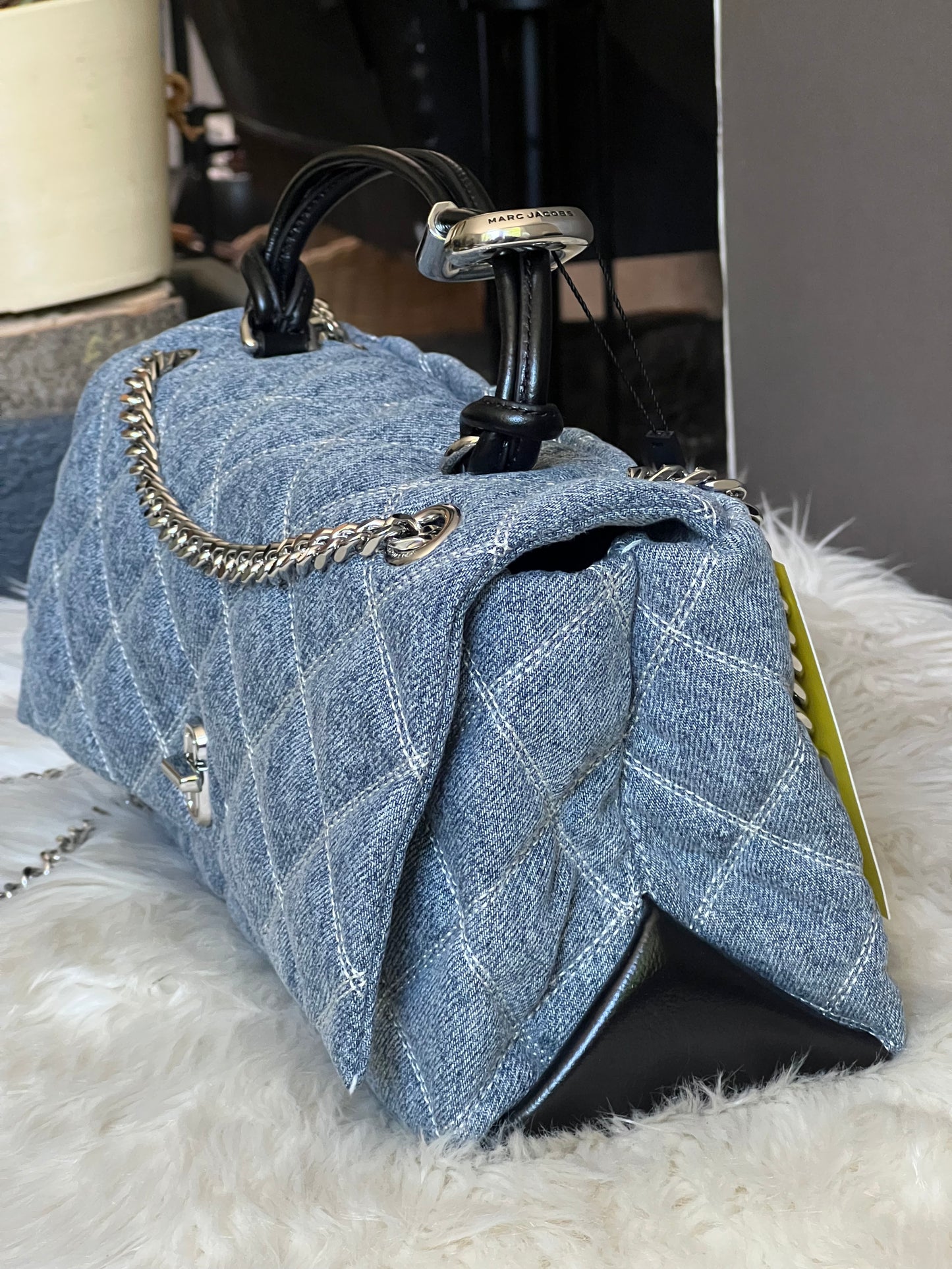 Marc Jacobs The Quilted Denim Dual Convertible Shoulder Bag