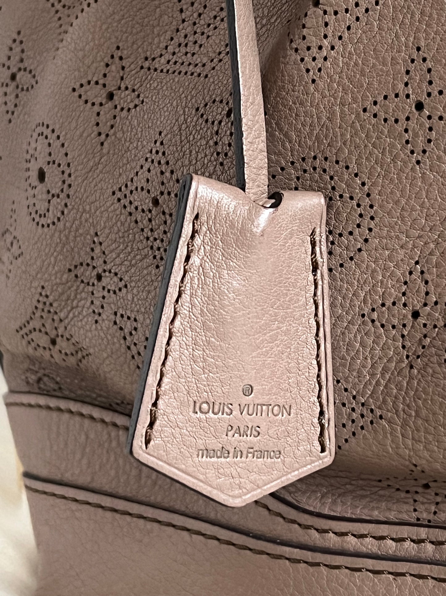 Louis Vuitton Taupe Poudre Mahina Stellar PM Bag