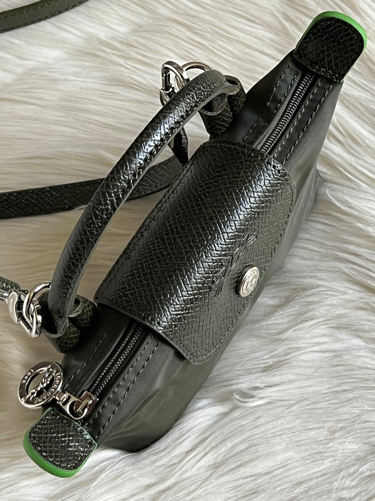 Longchamp XS Le Pliage Original Pouch with Strap