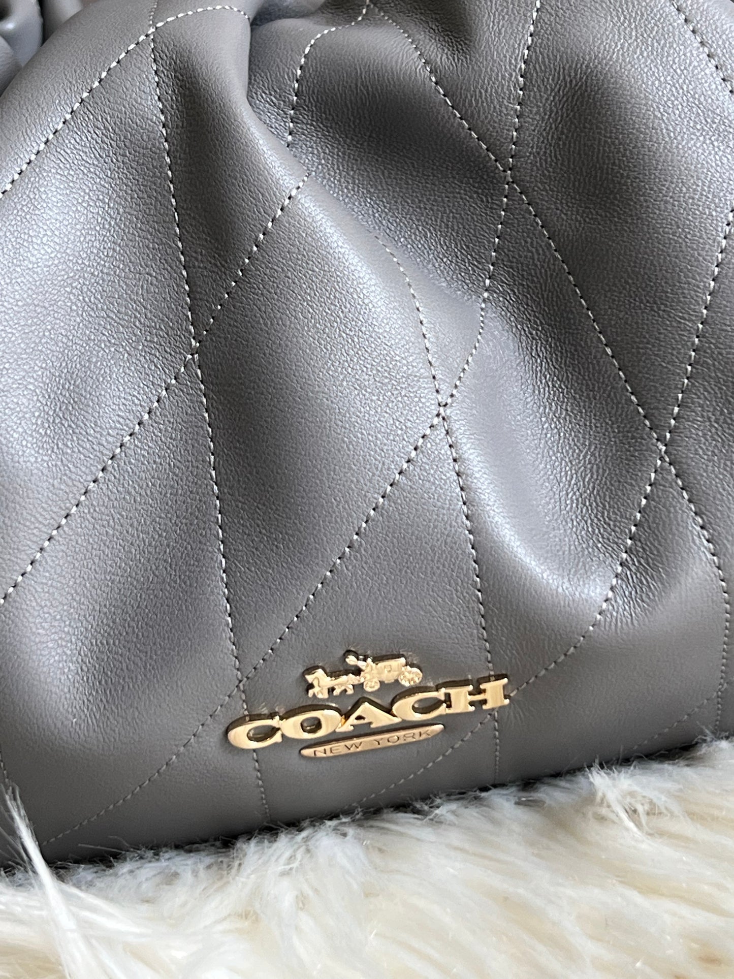 Coach Faye Large Shoulder Bag with Quilting
