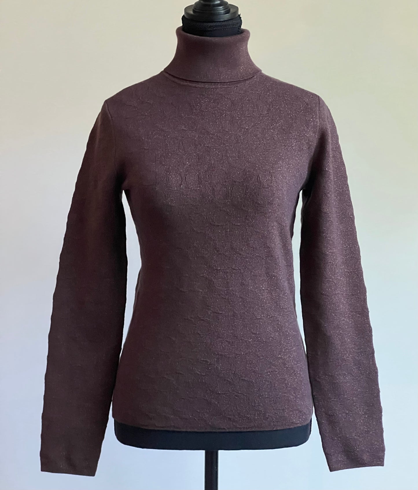 Coach Lurex Signature Turtleneck Sweater