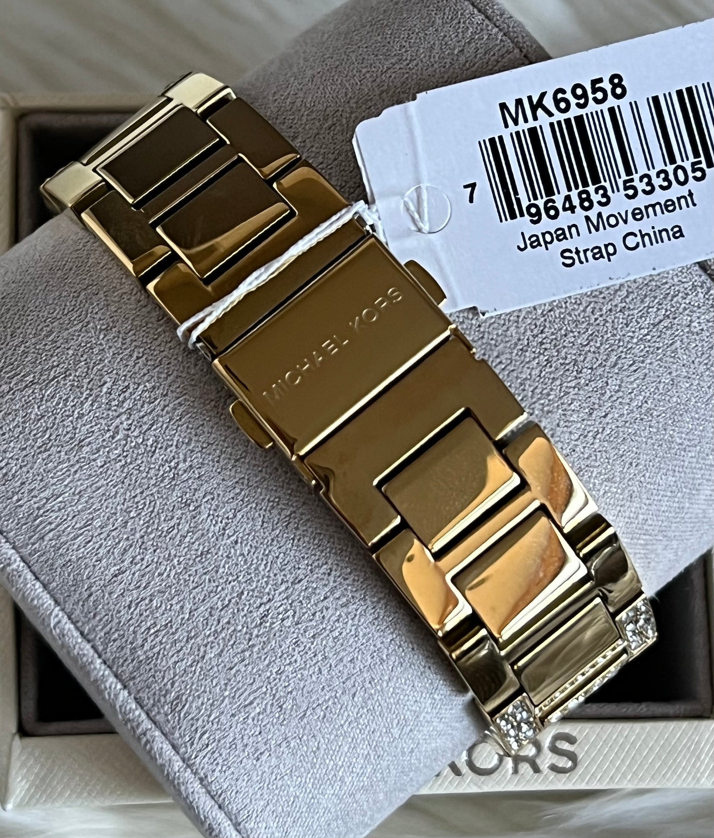 Michael Kors Women’s Oversized Camille Pavé Gold-Tone Watch