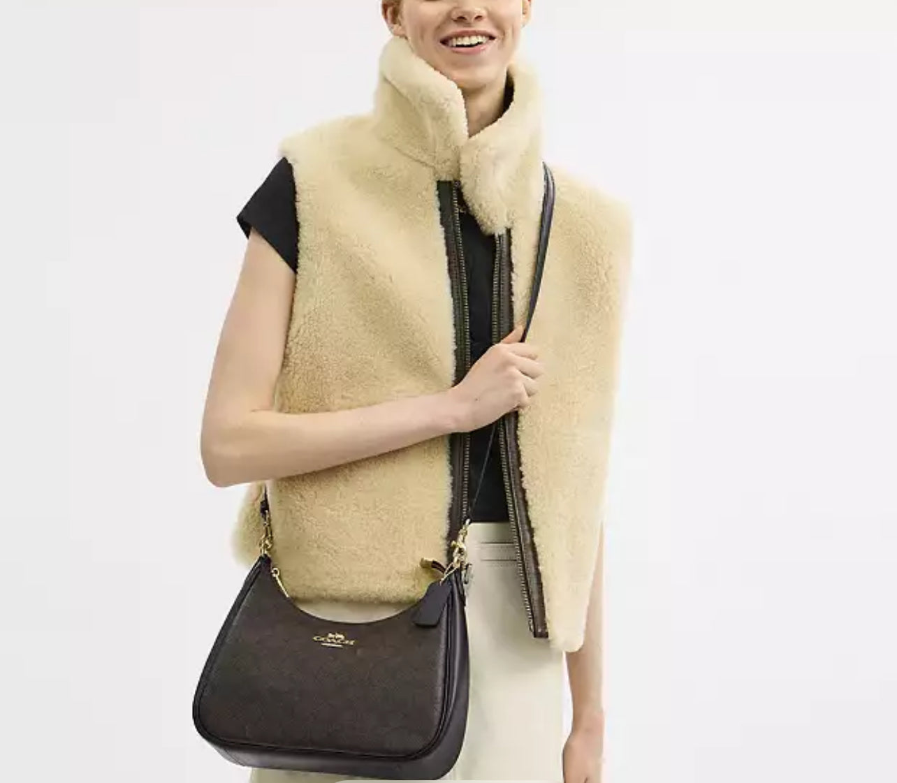 Coach Teri Hobo Bag in Signature Canvas
