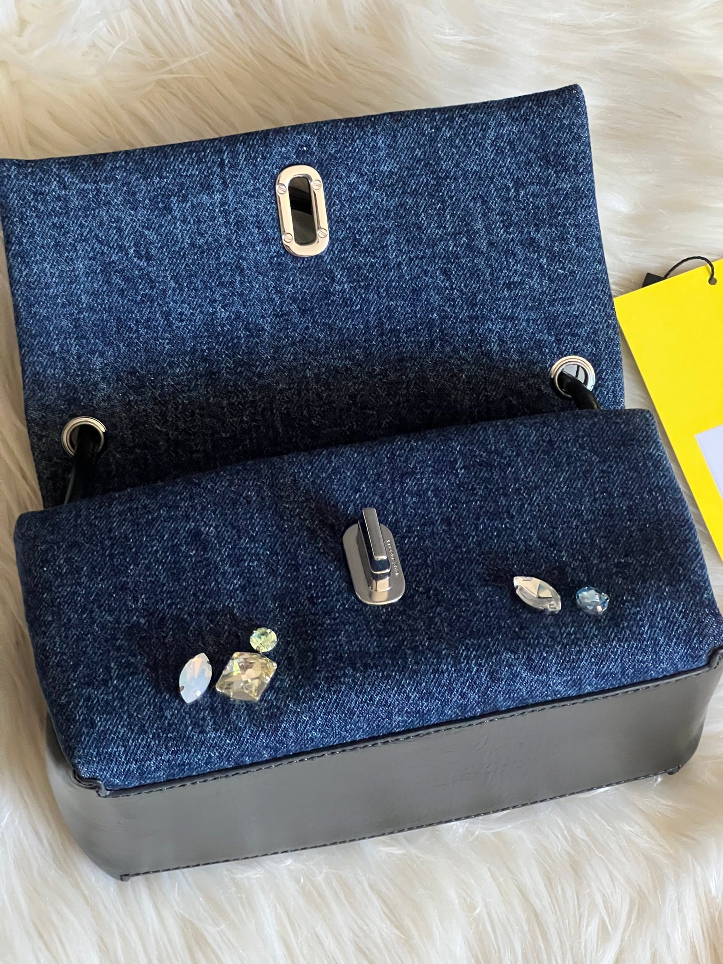 Marc Jacobs The Gem Denim Mini Dual Bag