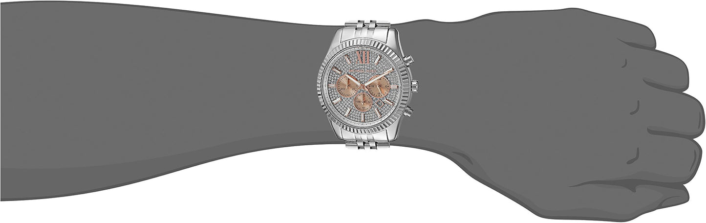 Michael Kors Lexington Silver-Tone Watch