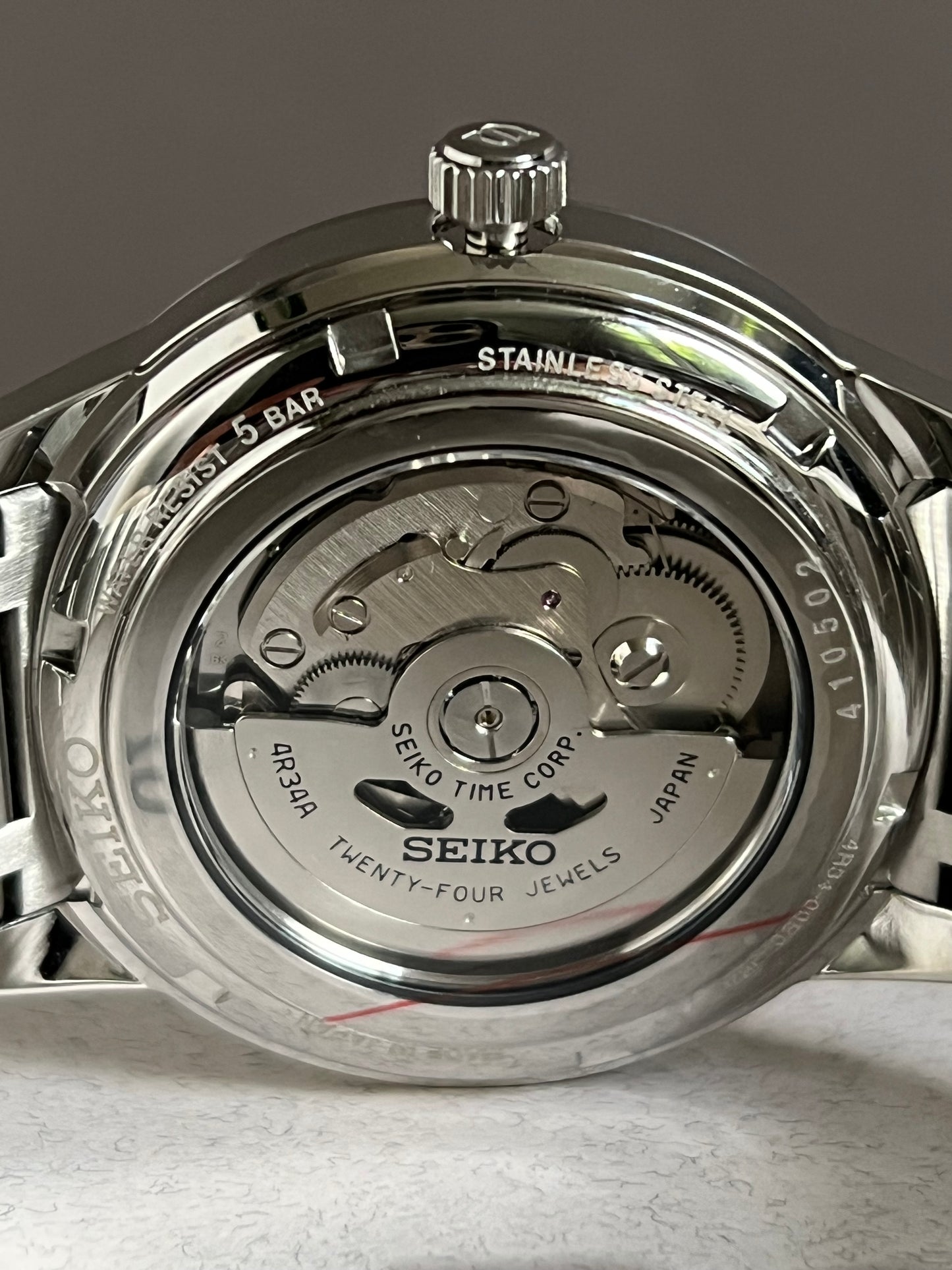 Seiko Men’s Presage Automatic GMT Watch