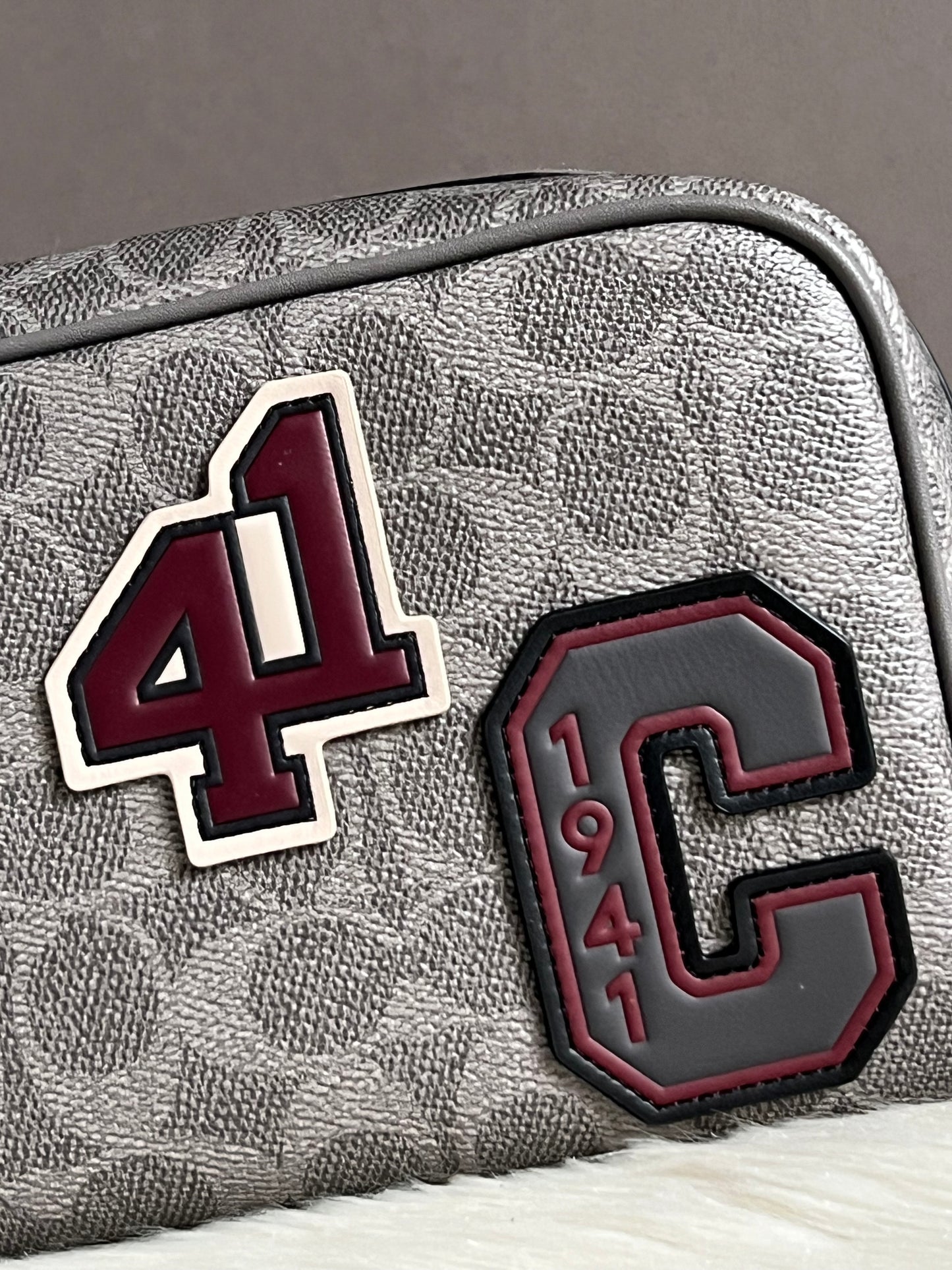 Coach Large Travel Kit In Signature Canvas With Patches