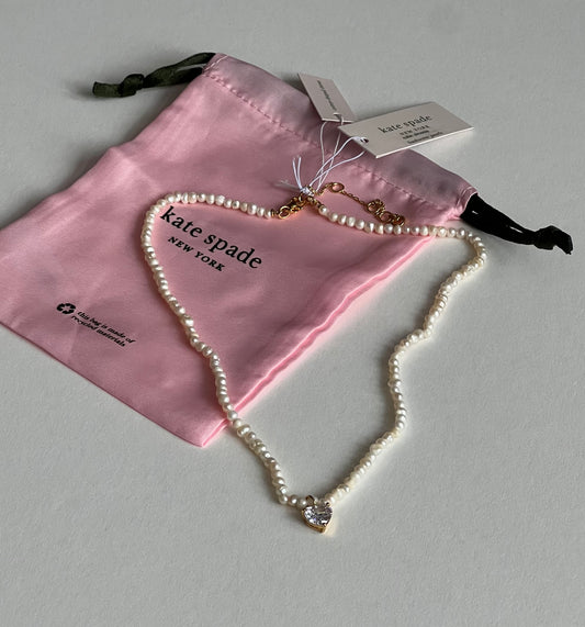 Kate Spade My Love Pearl Strand Heart Pendant