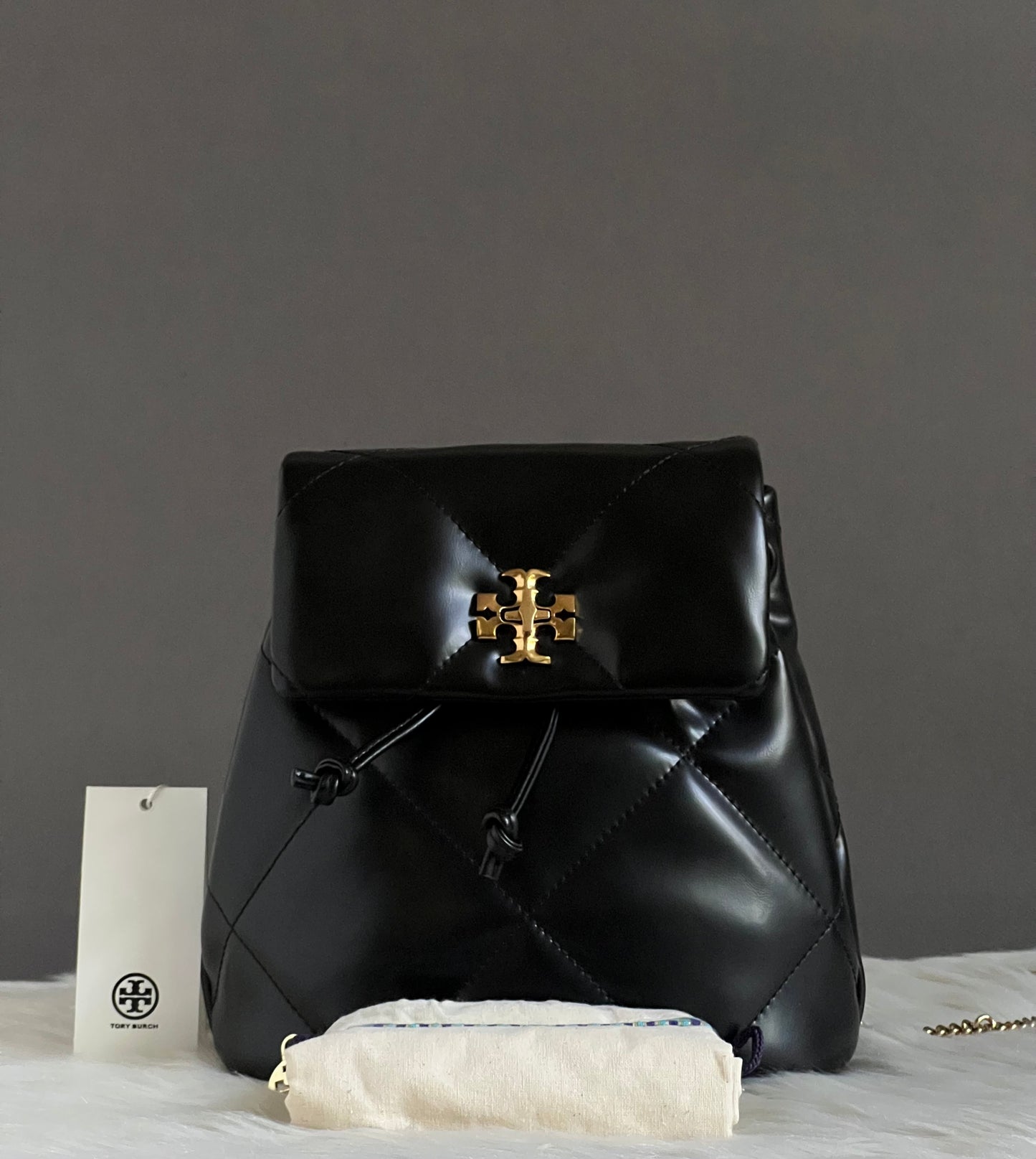 Tory Burch Mini Kira Diamond Quilt Backpack