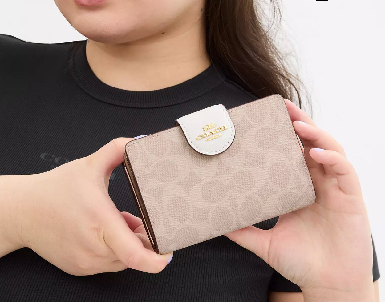 Coach Phone Wallet In Signature Canvas